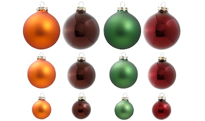 Creativ deco Weihnachtsbaumkugel »Weihnachtsdeko, Christbaumschmuck, Christbaumkugeln  Glas«, (Packung, 8 St.), mit Perl-Optik online kaufen