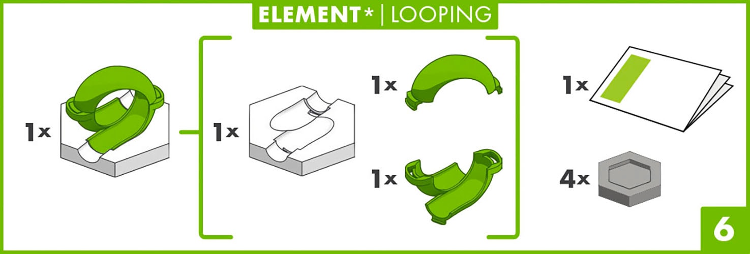 Ravensburger Kugelbahn-Bausatz »GraviTrax Element Looping«, Made in Europe