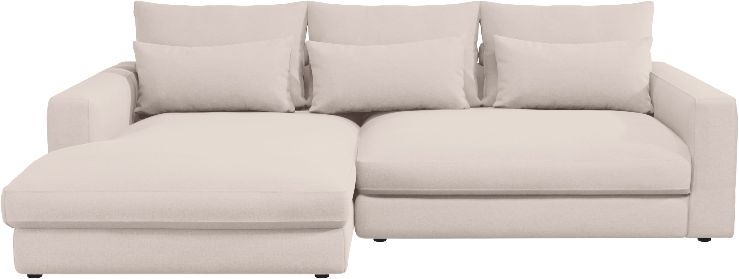 Home affaire Ecksofa »Darwin, viele Kissen, extra tiefe Sitzfläche, 271/89/171 (B(H/T)«, gemütlich und weich, L-Form, mit extra softem Sitzkomfort, Cord