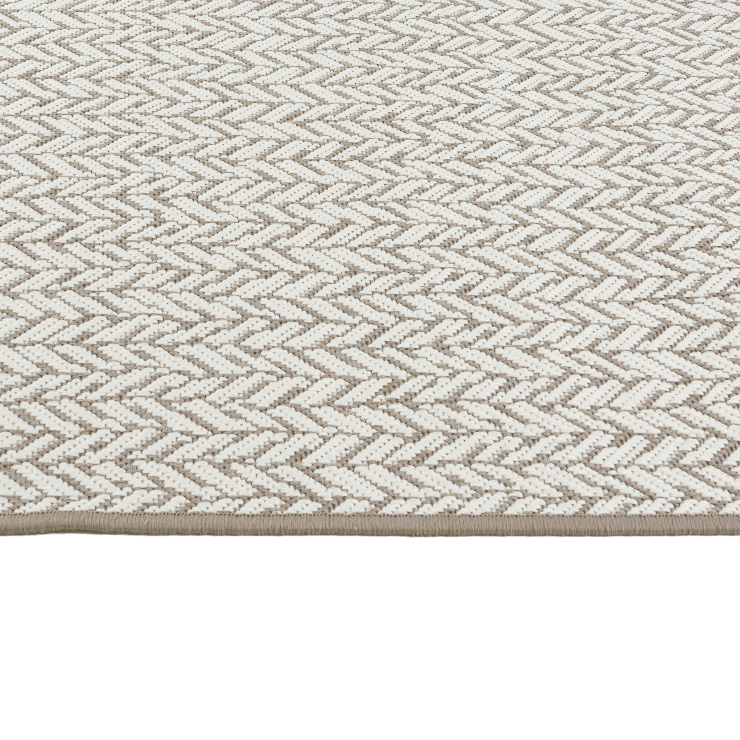 OTTO home Teppich »Matts Wende-Teppich in Strick-Optik auch für Balkon und Terrasse«, rechteckig, 5 mm Höhe, In- und Outdoor geeignet, Wetterfest & UV-beständig