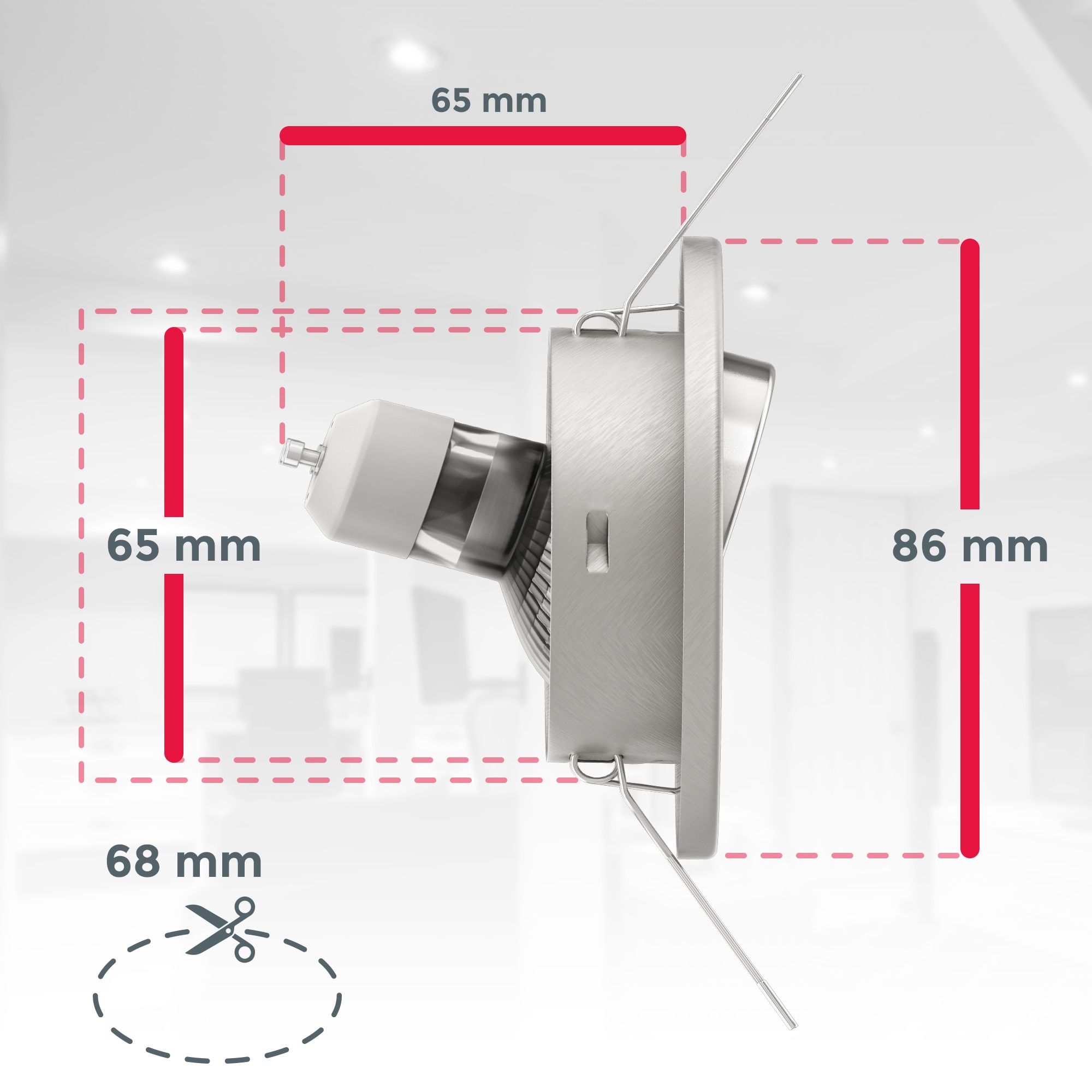 flammig-flammig, mit B.K.Licht | XXL inkl. LED Einbaustrahler, GU10, kaufen Decken-Spot Einbauleuchten, 3W Jahren 3 weiß, LED 10 Garantie 250lm online schwenkbar,