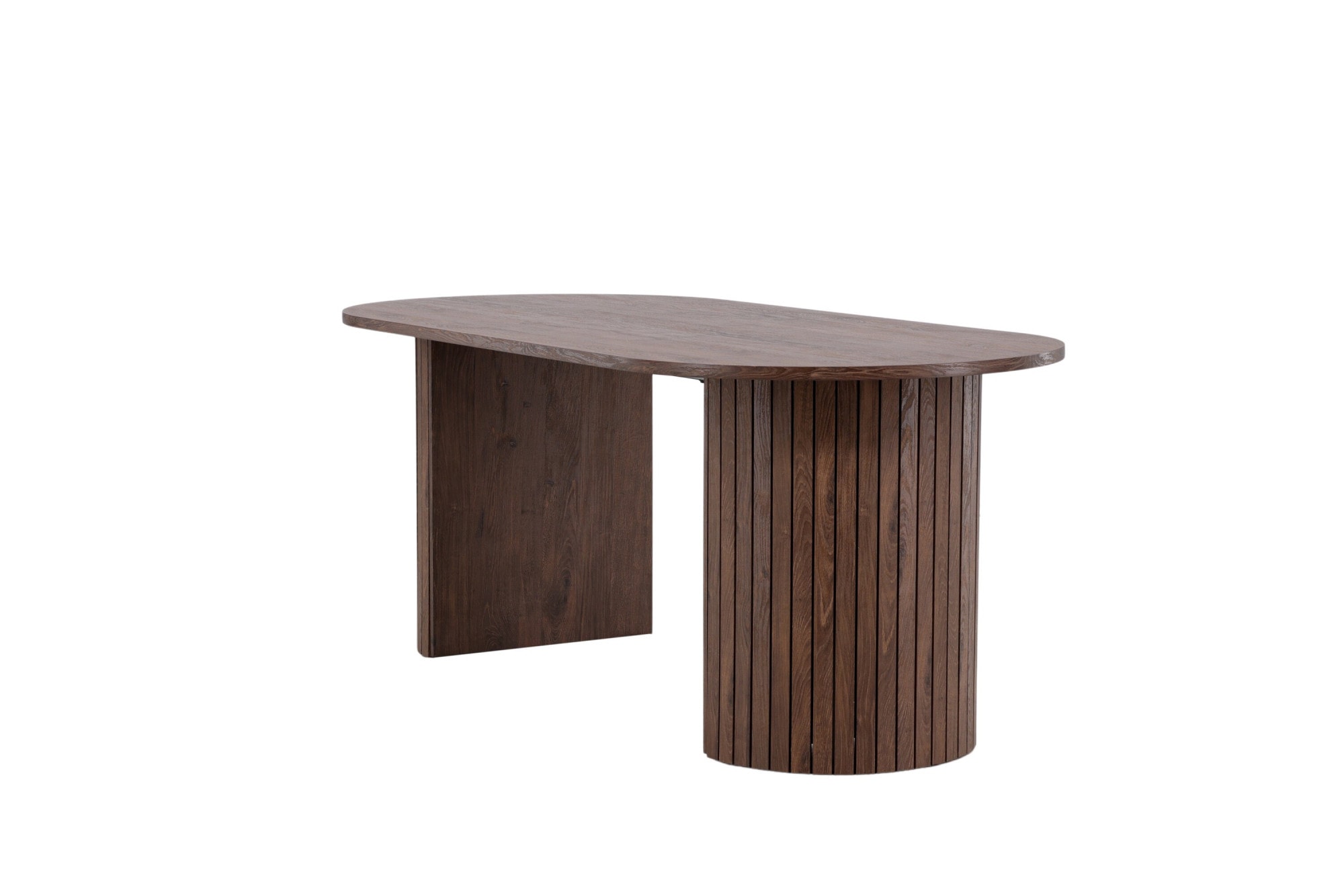 Venture Home Esstisch »Härön, ovaler Esstisch in warmem Mokka, einladend, 200 × 90 cm« Esszimmertisch, MDF, Stahlbeine, oval, gesellig, einheitlich