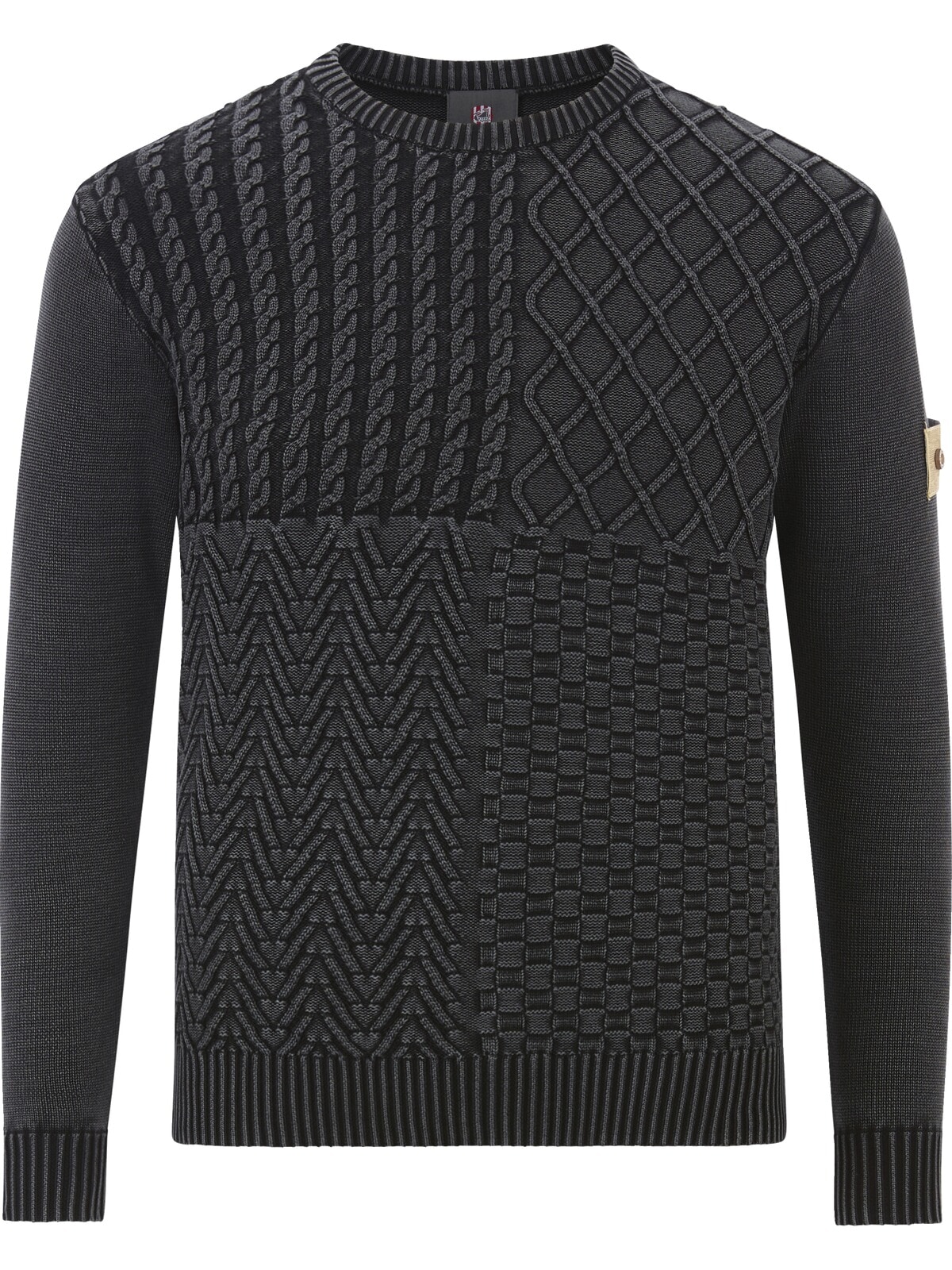 Jan Vanderstorm Strickpullover »Pullover RABBE«, 1 Stk. mit elastischem Saumbund
