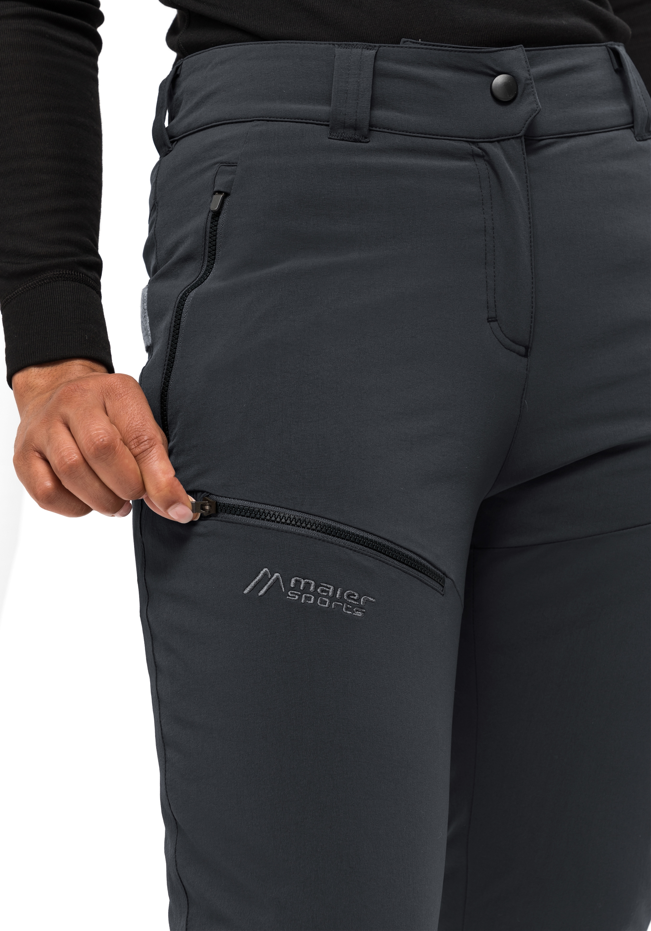 Maier Sports Outdoorhose »Lulaka Wool«, Damen Winter Wanderhose, Funktionshose mit Wollwattierung