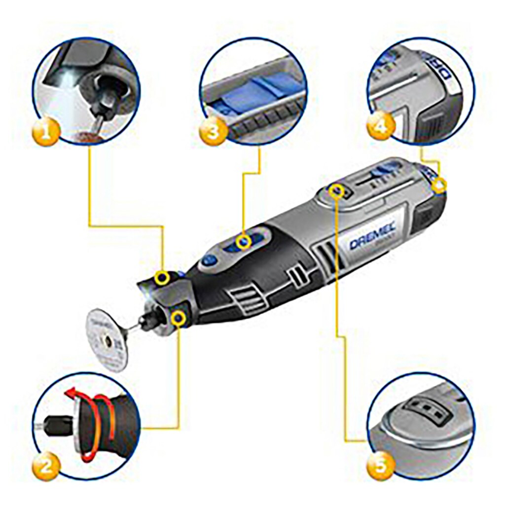 DREMEL Akku-Multifunktionswerkzeug »DREMEL® 8220-1/5«