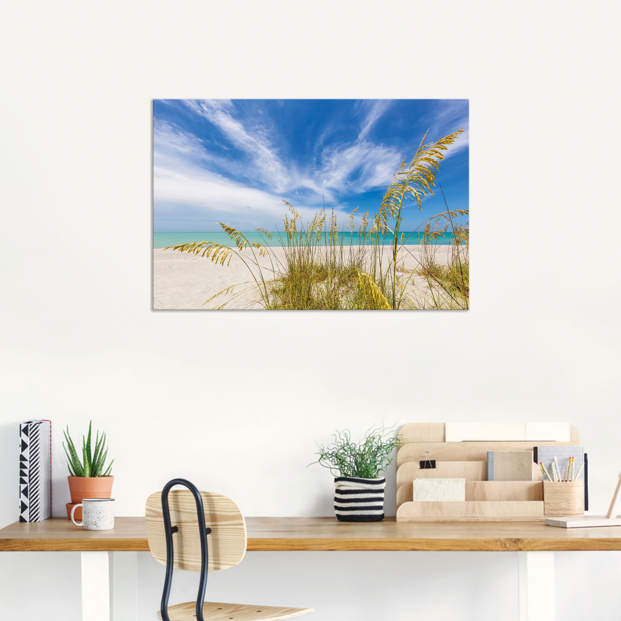 Artland Wandbild »Himmlische Stille am Strand«, Strandbilder, (1 St.), als Alubild, Outdoorbild, Leinwandbild in verschied. Größen