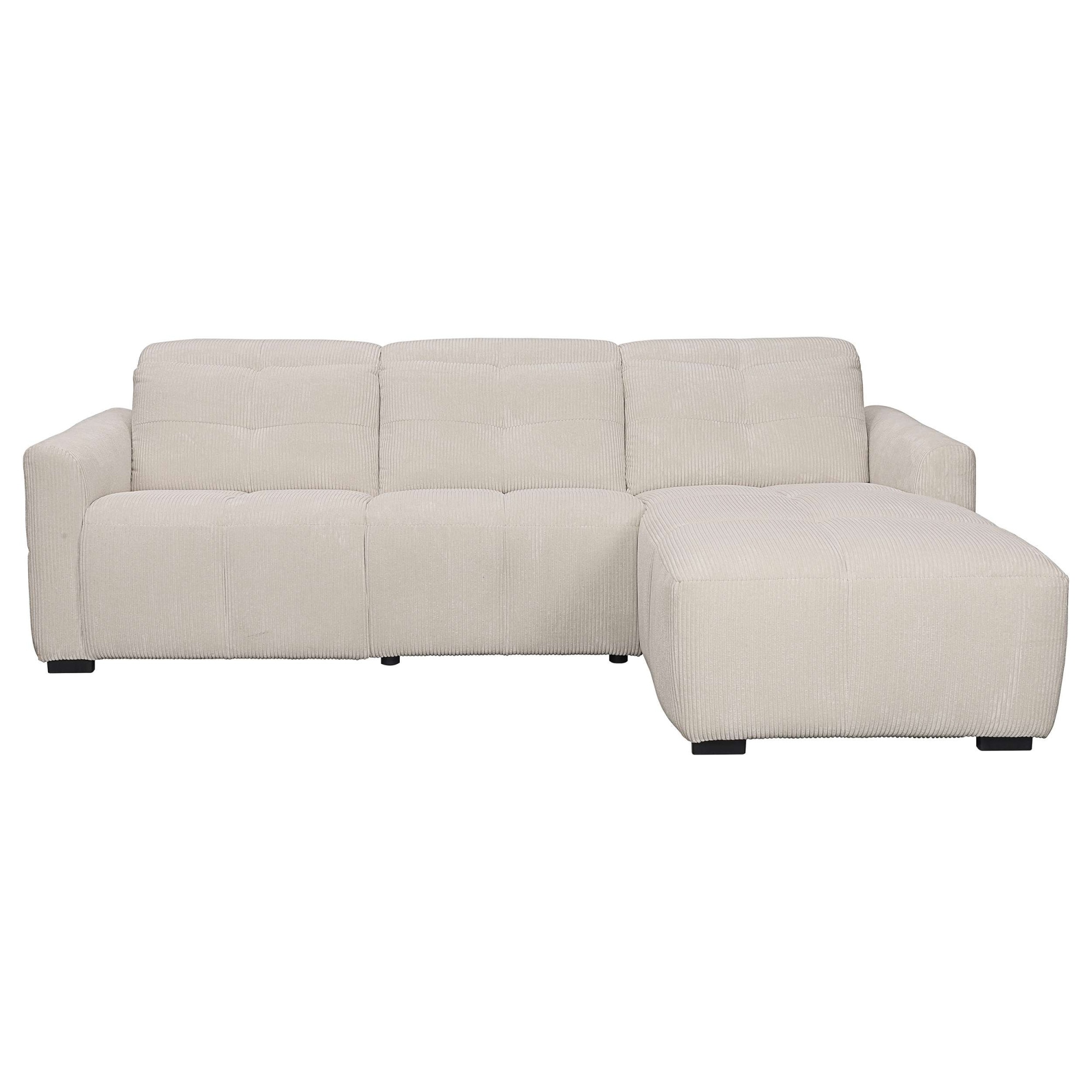 OTTO home Ecksofa »CAARLA Cord, L-Form, 261 cm, man. oder elektr. Relaxfunktion (USB-A/C)« mit USB-A und USB-C bei elektrischer Ausführung, Kopfteilverstellung