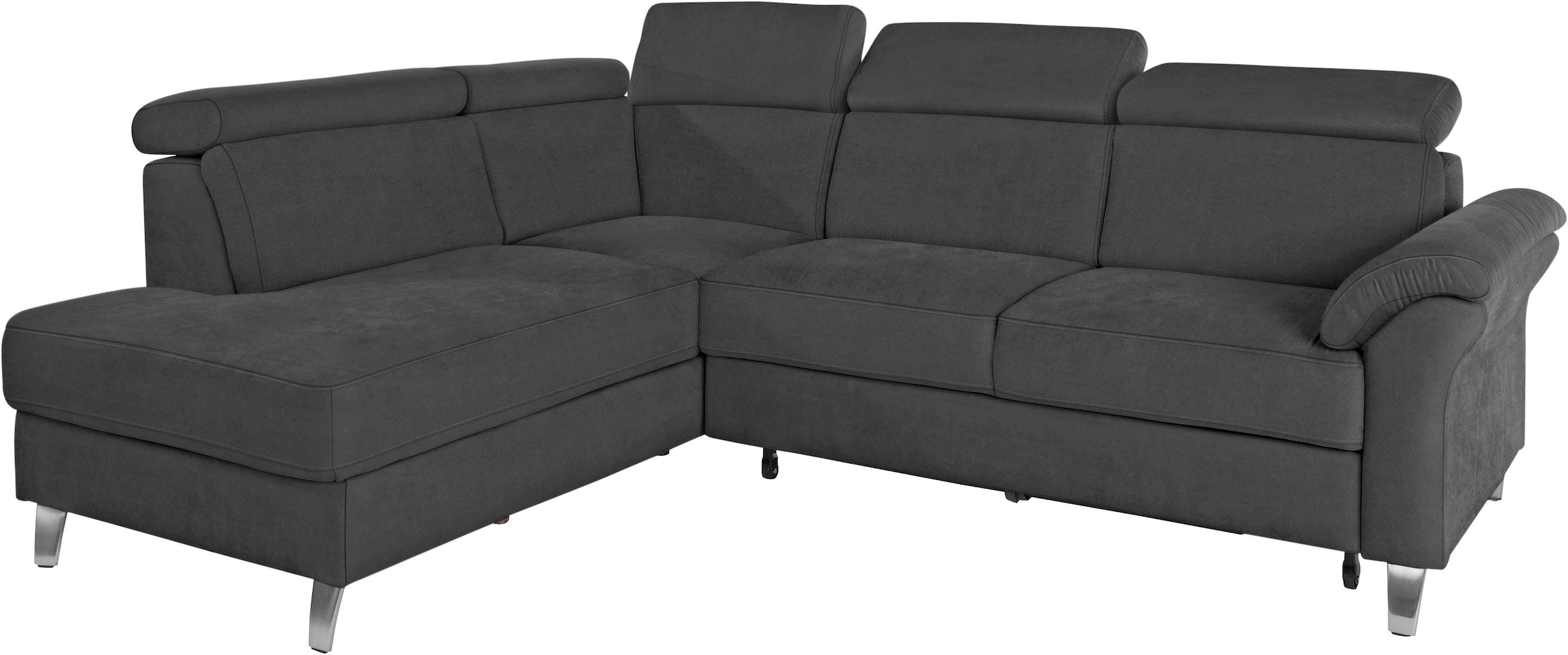 sit&more Ecksofa, inklusive Kopfteilverstellung, wahlweise mit Bettfunktion und Bettkasten