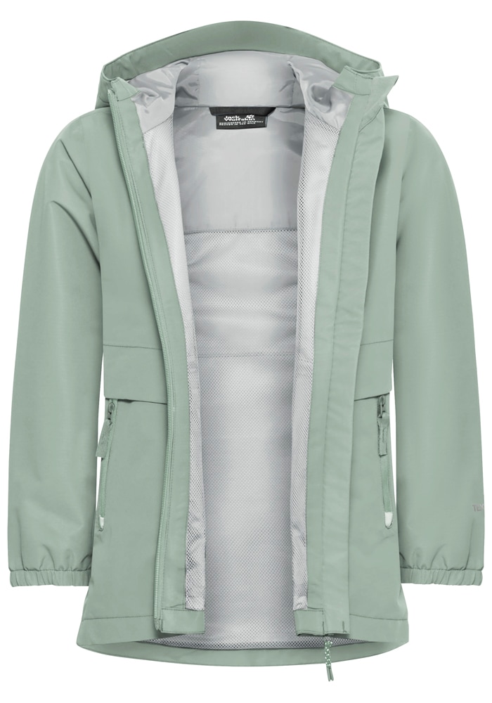 Jack Wolfskin Outdoorjacke »MALIMA JACKET G« mit Kapuze für Kinder, mit TEXAPORE CORE, wasserdicht, winddicht, atmungsaktiv