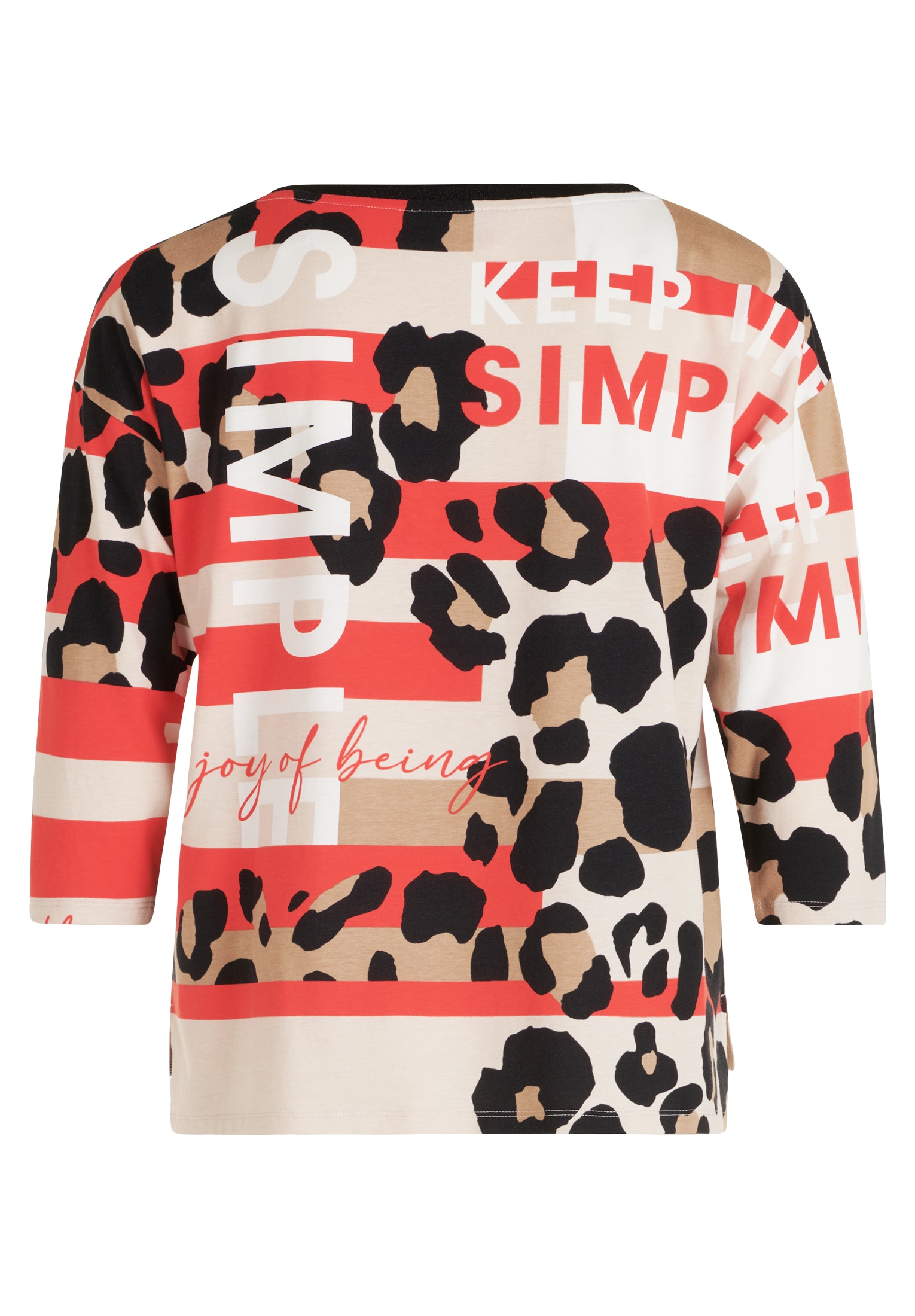 Betty Barclay Kurzarmshirt »Printshirt mit Seitenschlitzen«
