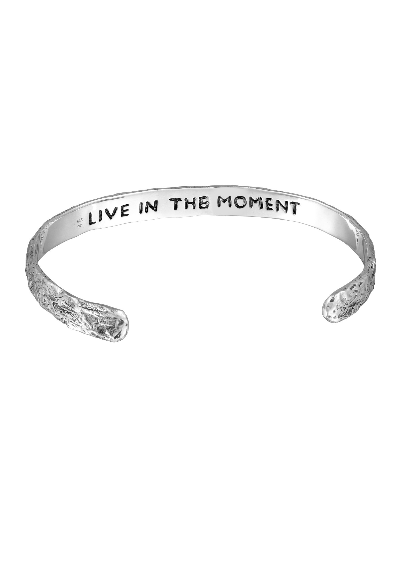 HAZE & GLORY Armreif »Armband Armreif - Live in the moment 925 Silber«