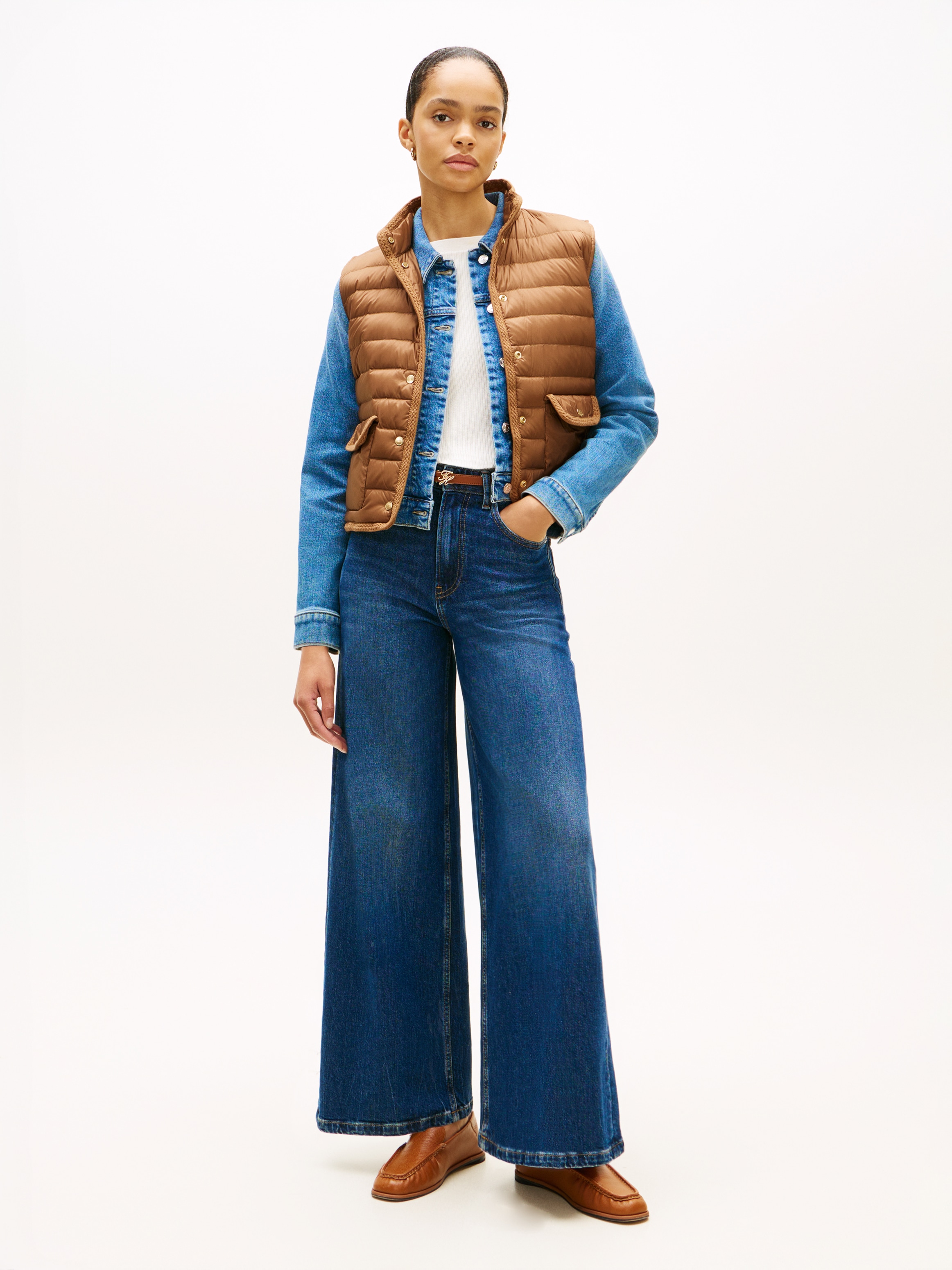 Tommy Hilfiger Steppweste »FEMININE LW DOWN VEST« mit aufgesetzten Taschen