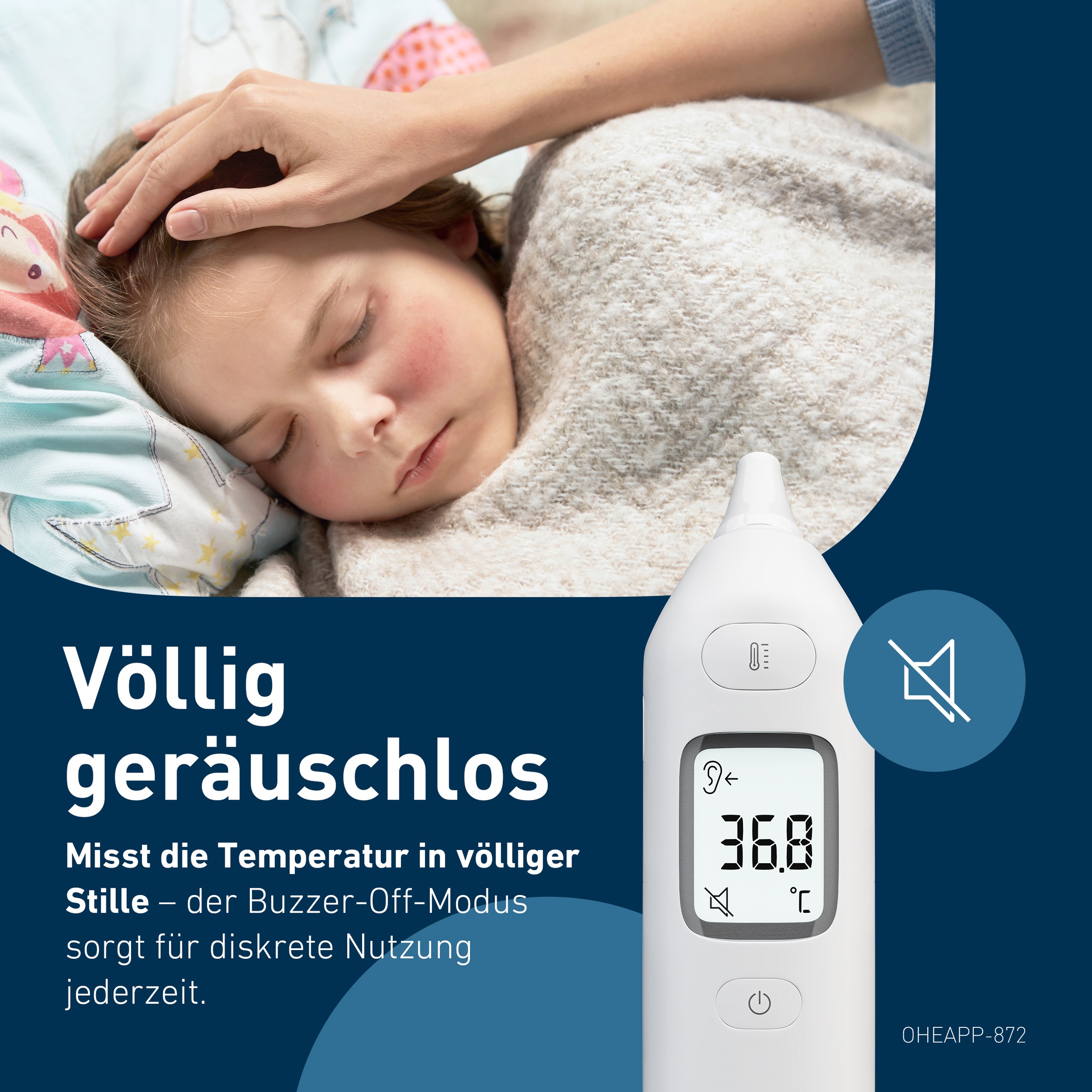 Omron Ohr-Fieberthermometer »Gentle Temp 533« Schnelle, präzise 1-Sekunden-Messung, keine Einweg-Schutzhüllen nötig
