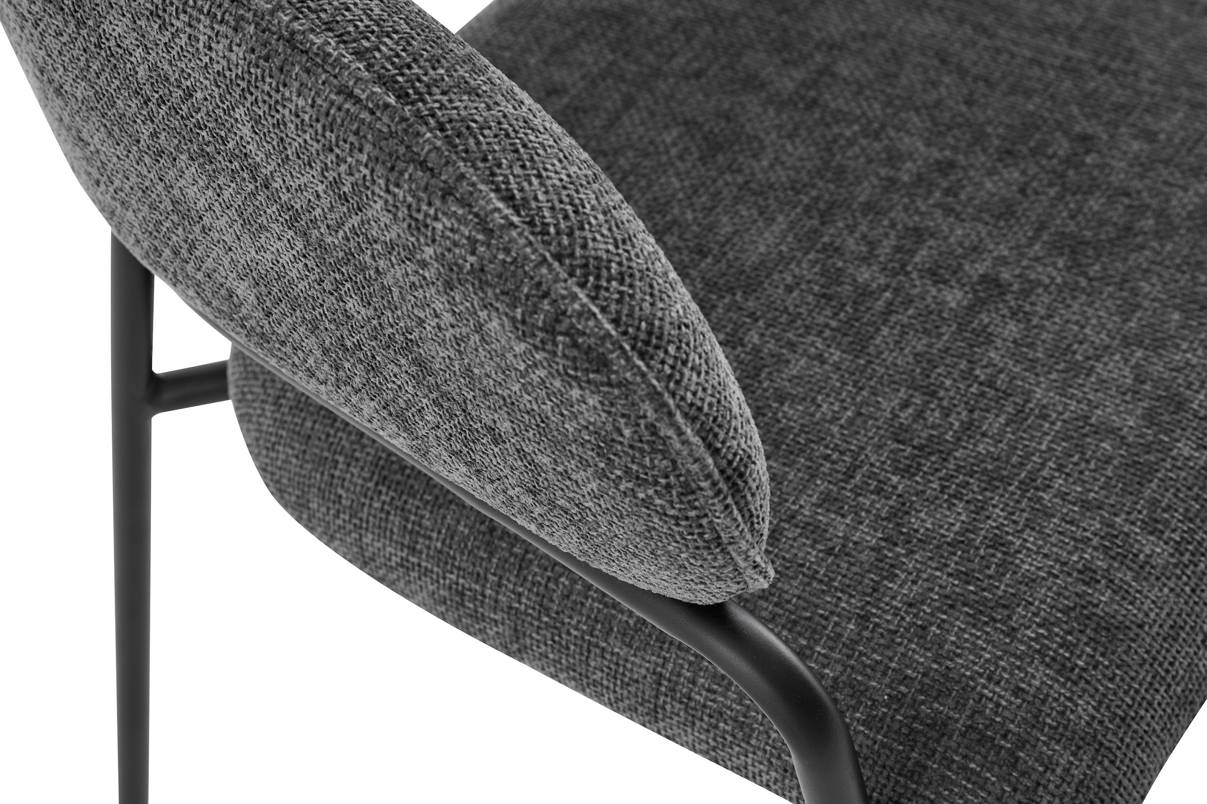 byLIVING Esszimmerstuhl »Curve« (Set) 2 Stk.moderner Stoff Stuhl mit gemütlichem Sitzkomfort, verschiedene Farben.