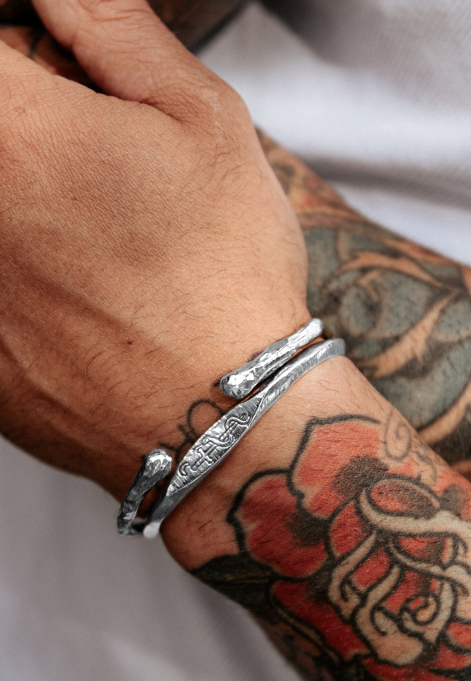 HAZE & GLORY Armreif »Armband Armreif - Sword Bangle 925 Silber«