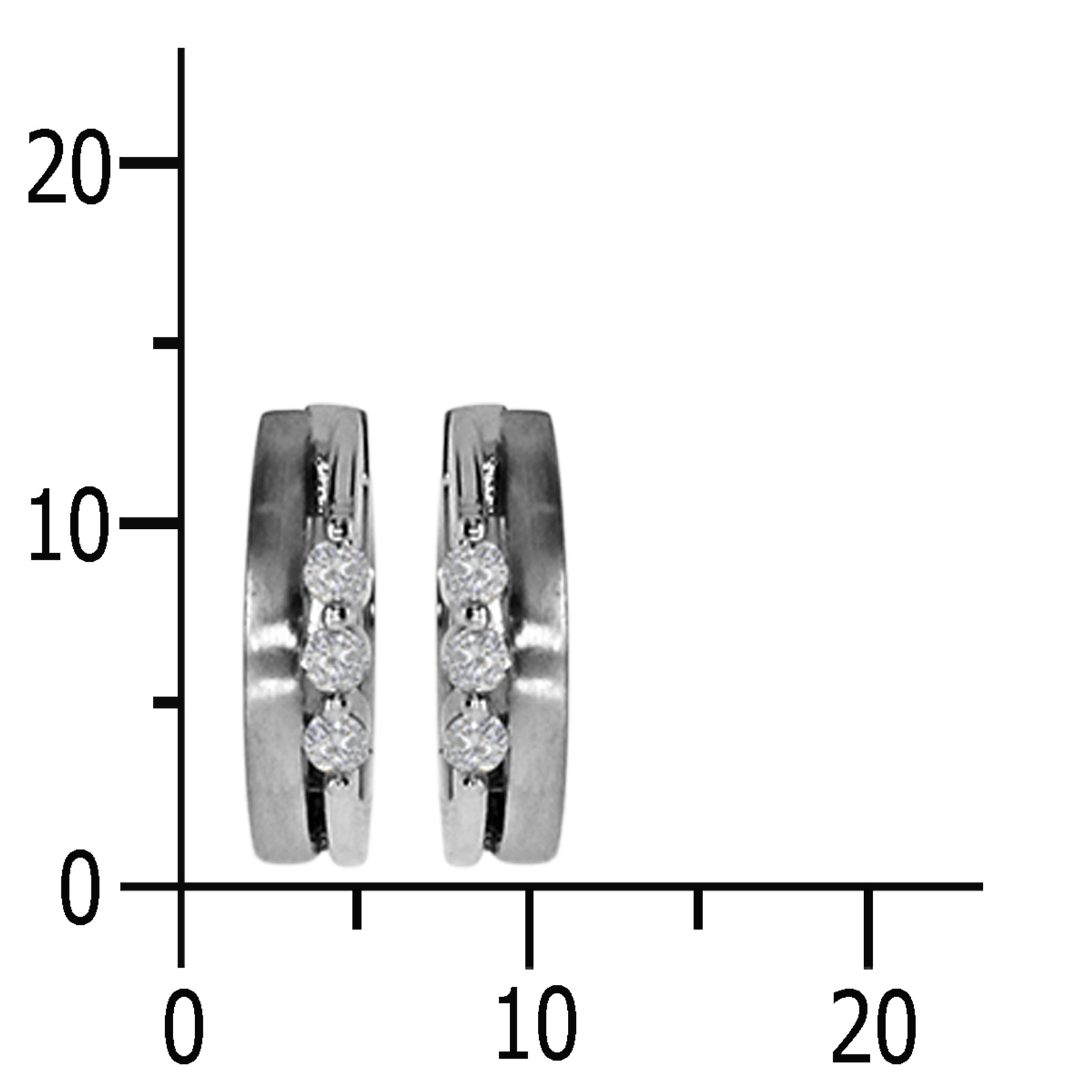 OSTSEE-SCHMUCK Klappcreolen »- Alicia - Silber 925/000 - Zirkonia«