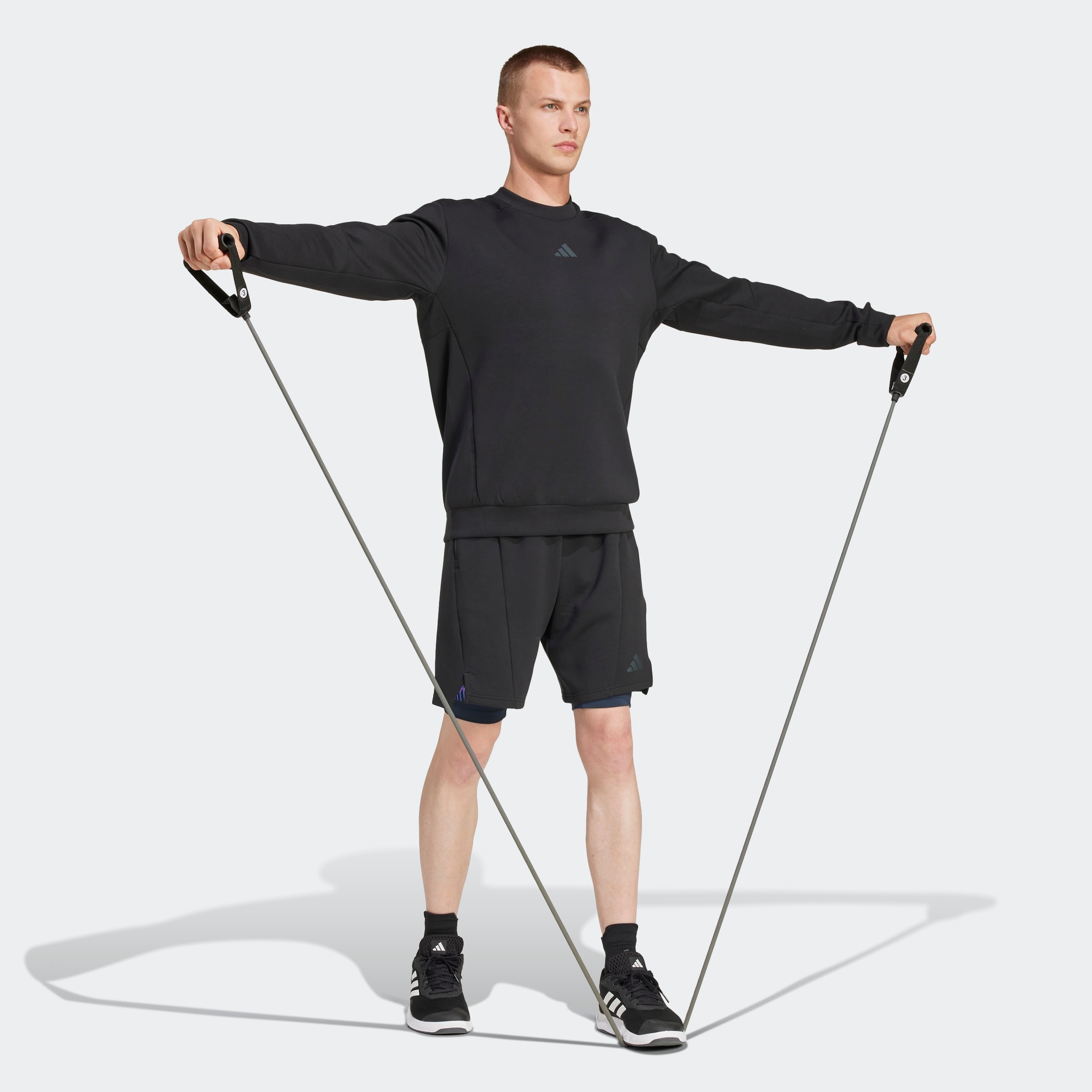 adidas Performance Sweatshirt »D4T CREW SWEATS«, mit angesetztem Bündchen, atmungsaktiv, normale Schnittform

