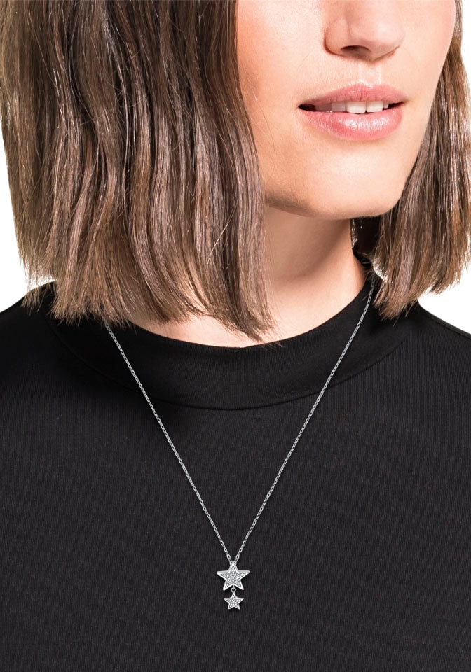 Amor Kette mit Anhänger »Stars« mit Zirkonia (synth.)