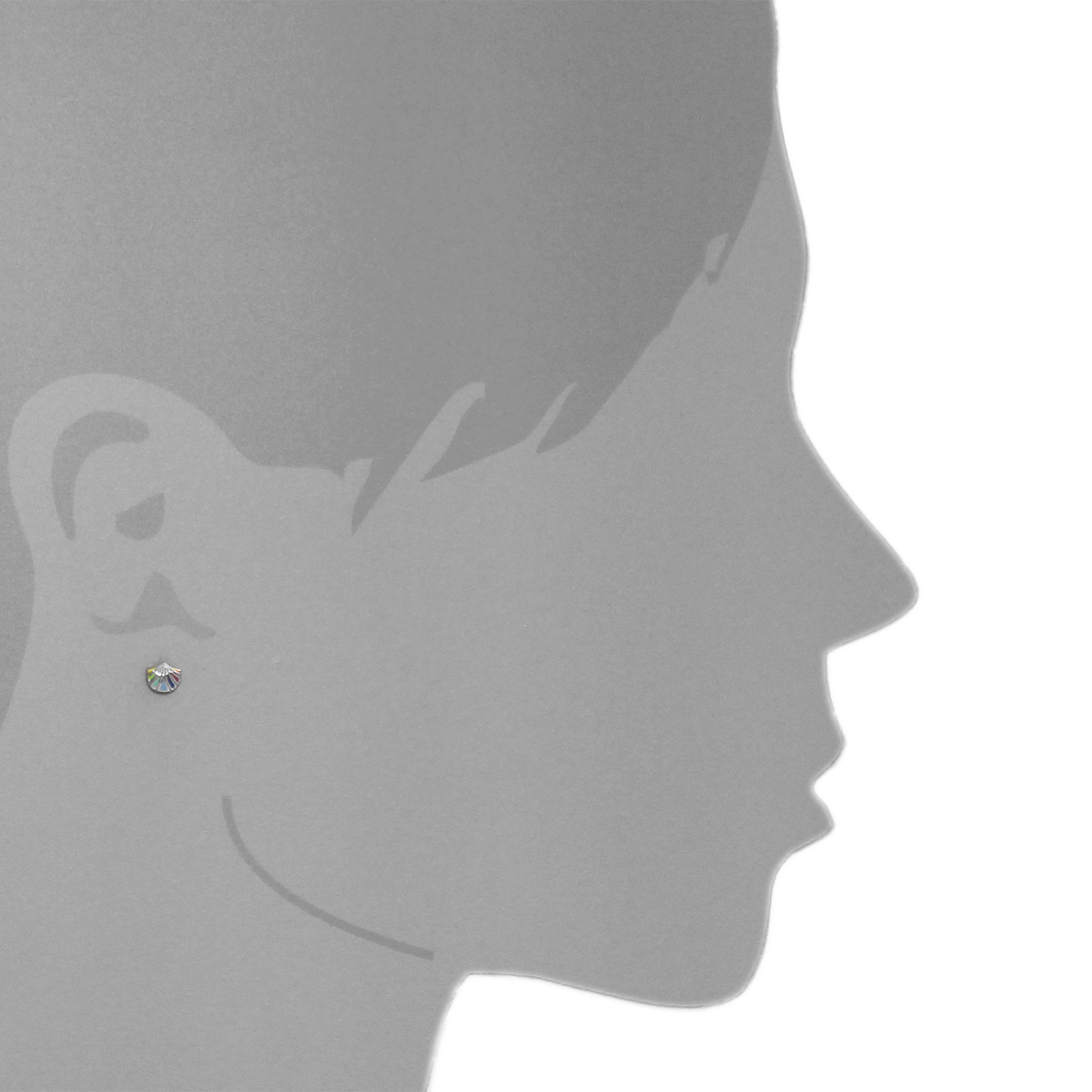 OSTSEE-SCHMUCK Paar Ohrstecker »- Blüte - Silber 925/000 - ,«