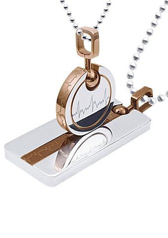 Firetti Schmuckset "Multipack Schmuck Geschenk Halsketten LIEBE" (Set, 4 Stk. tlg.) 2 Ketten mit Anhänger