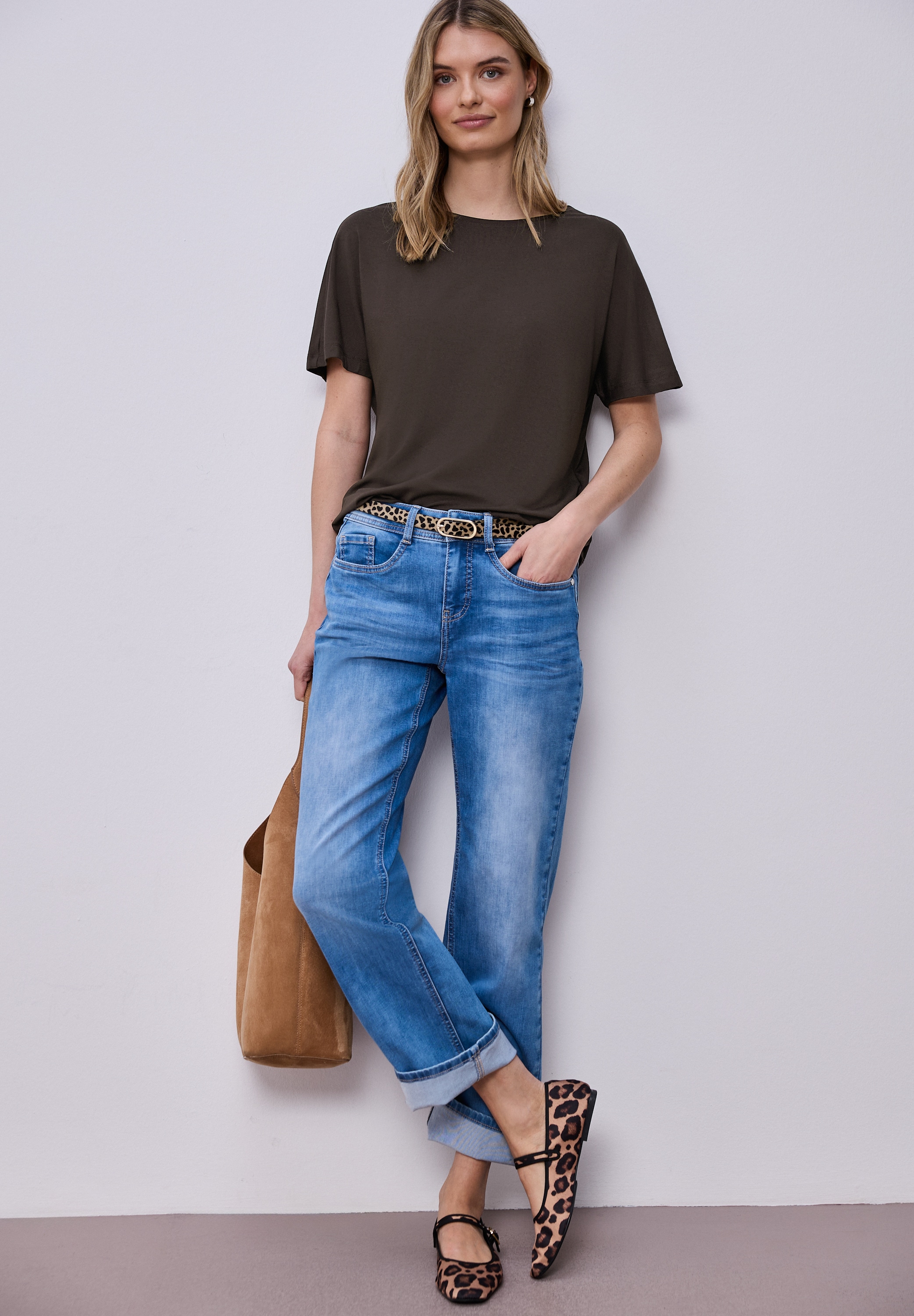 STREET ONE T-Shirt mit Stretchanteil