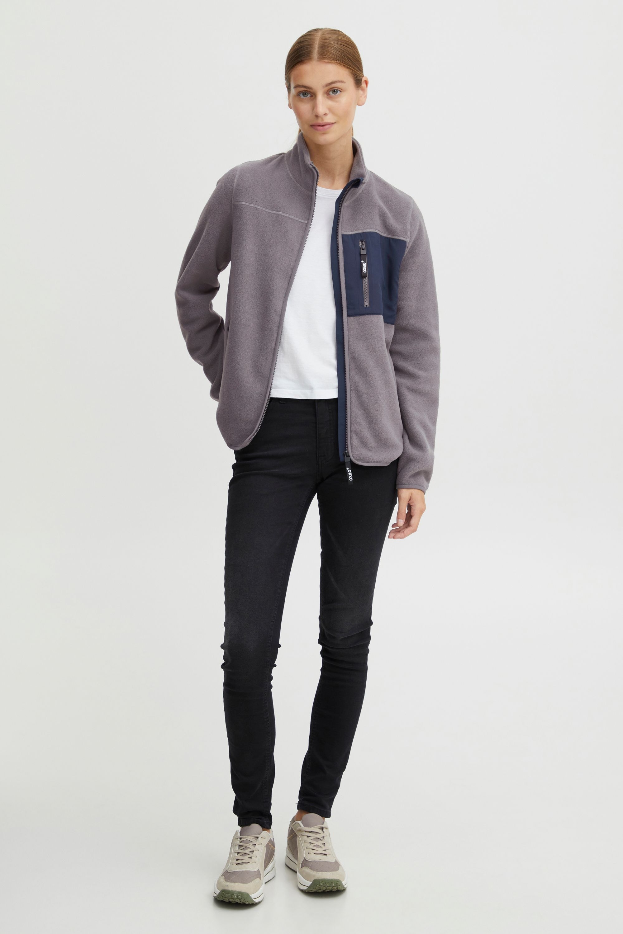 OXMO Fleecejacke »Fleecejacke OXNymfe«, ohne Kapuze
