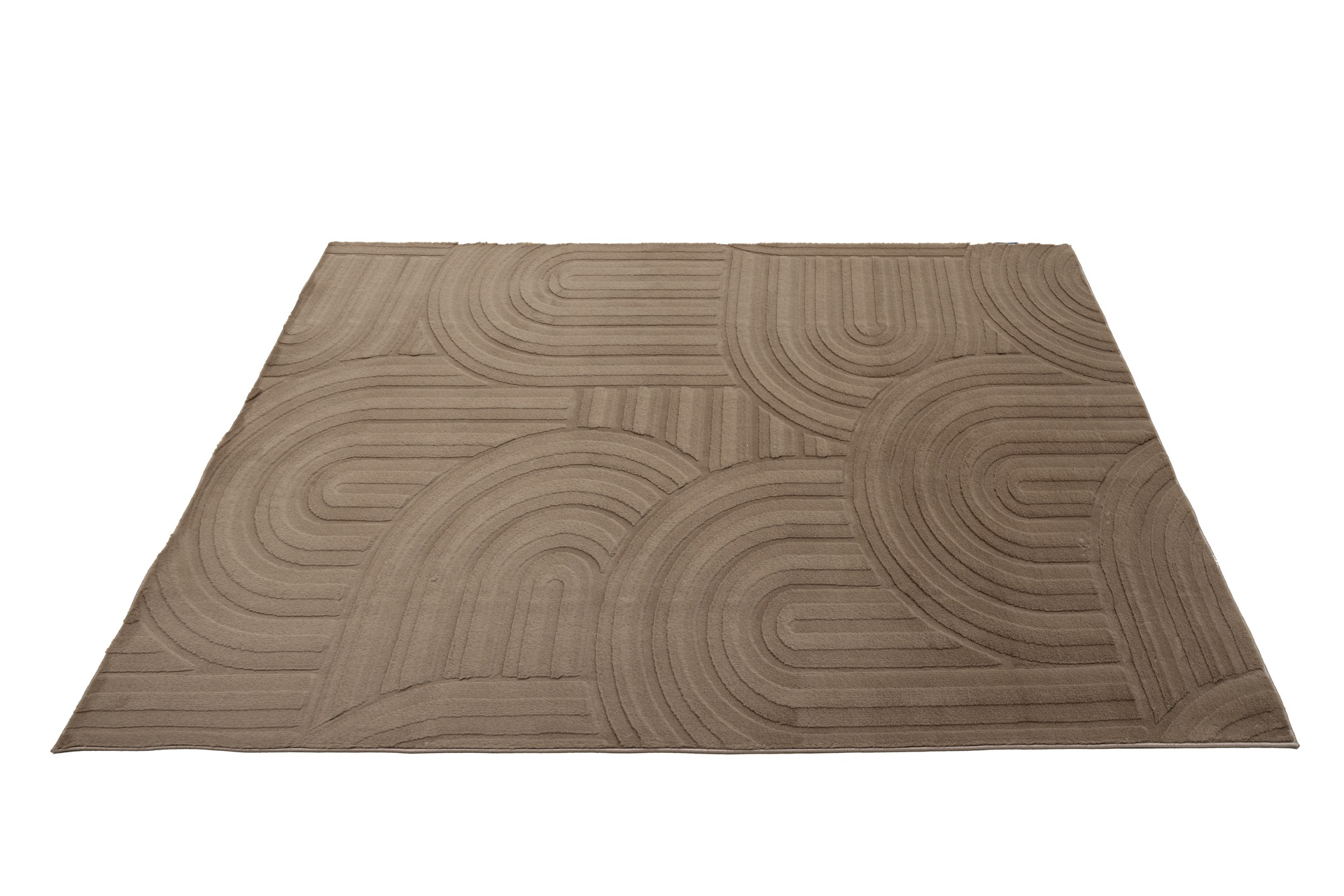 Obsession Teppich »Interstellar 501« rechteckig 25 mm Höhe Uni Farben, modernes Design, Hoch-Tief Effekt, Wohnzimmer