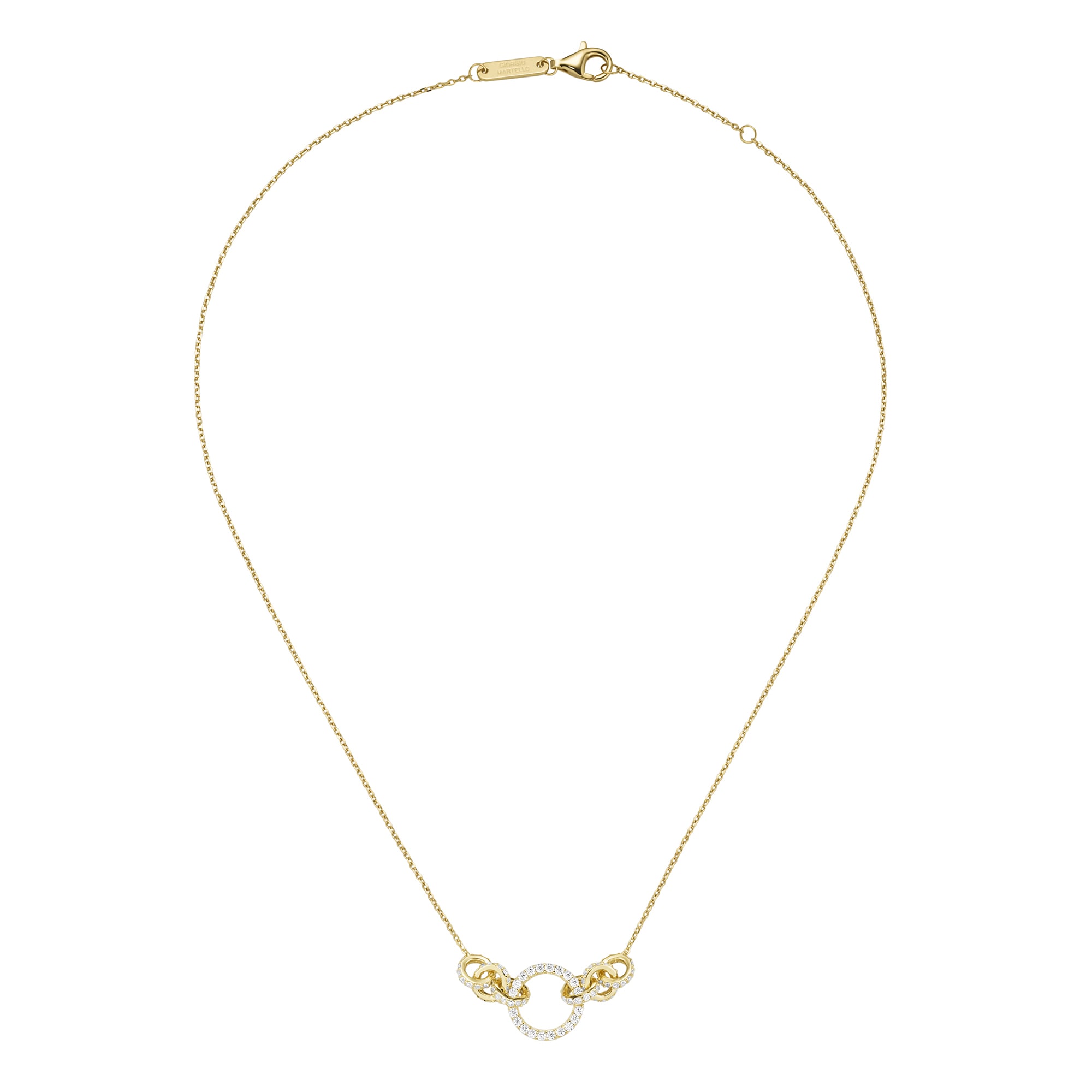 GIORGIO MARTELLO MILANO Collier »Collier mit Zirkonia, Silber 925«
