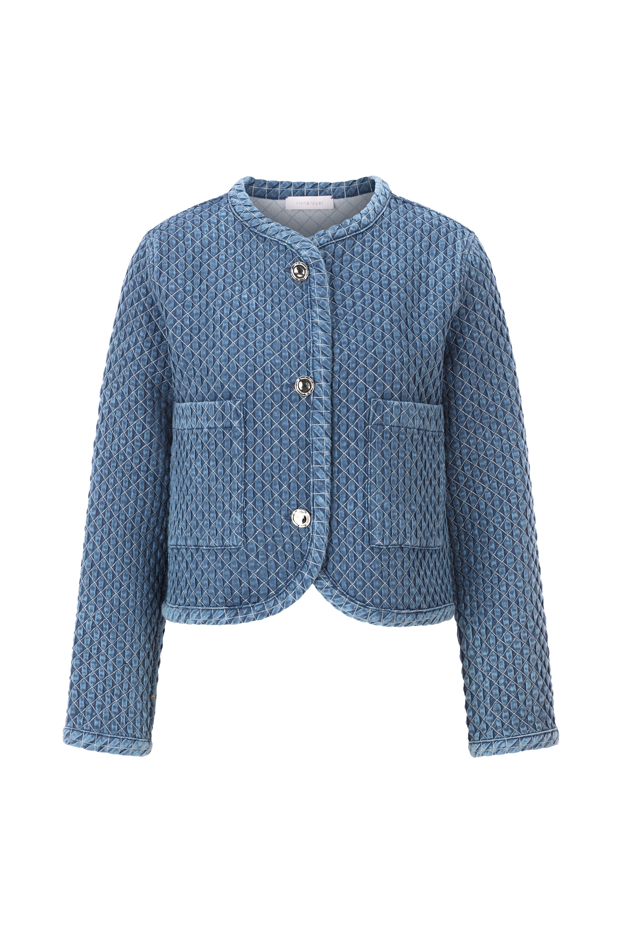 RICHROYAL Jeansblazer, Mit eingefasster Kante