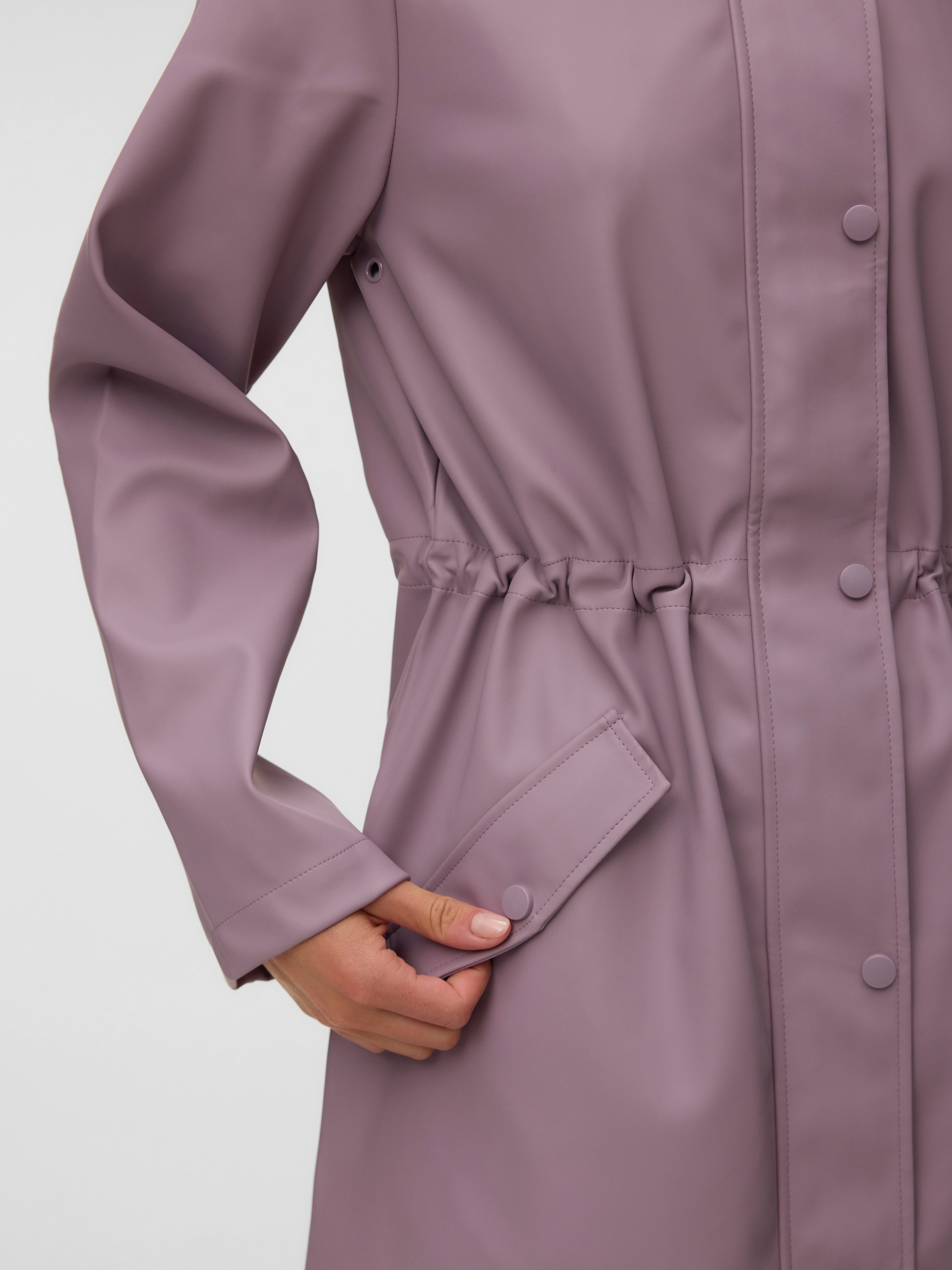 Vero Moda Regenjacke »VMMALOU COATED JACKET« mit Kapuze wasserabweisende Beschichtung