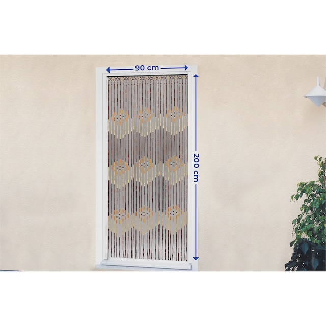 locker Türvorhang »Pearl«, (1 St.), Kunststoff, transparent/schwarz, 72  Stränge kaufen
