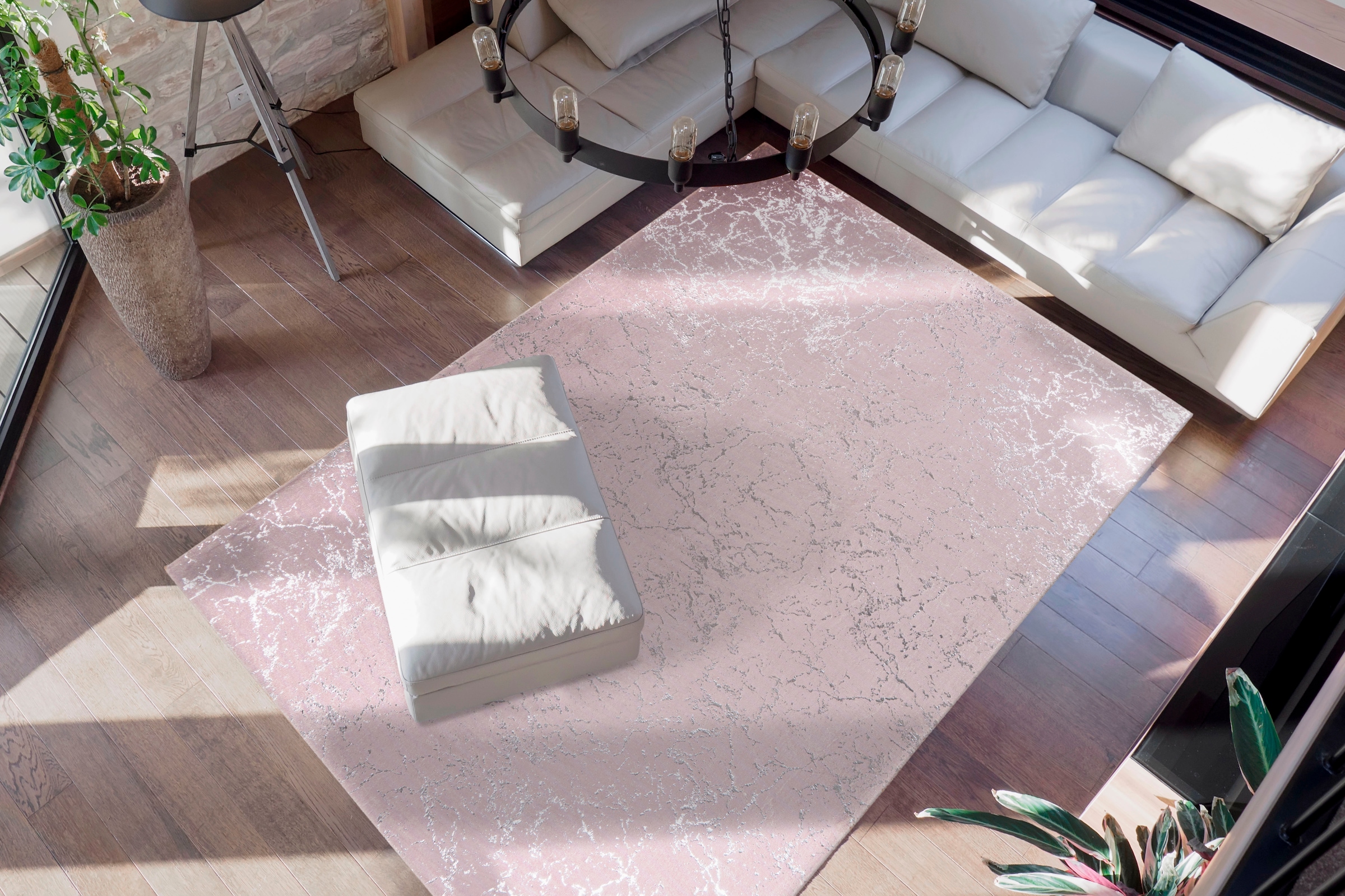me gusta Teppich »Bijou 225« rechteckig 20 mm Höhe Glanz Effekt, Wohnzimmer