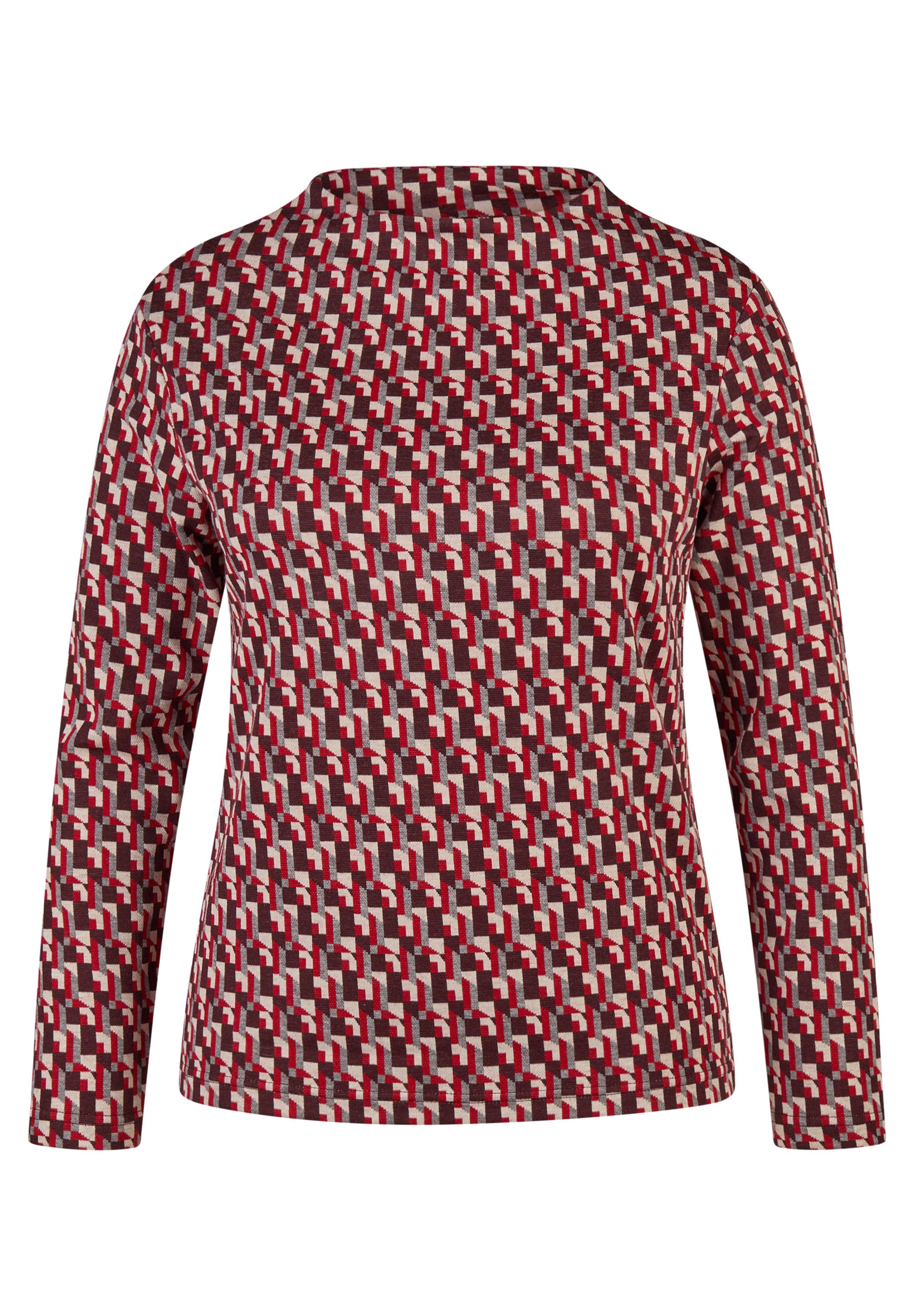 Rabe Langarmshirt , mit grafischem Muster
