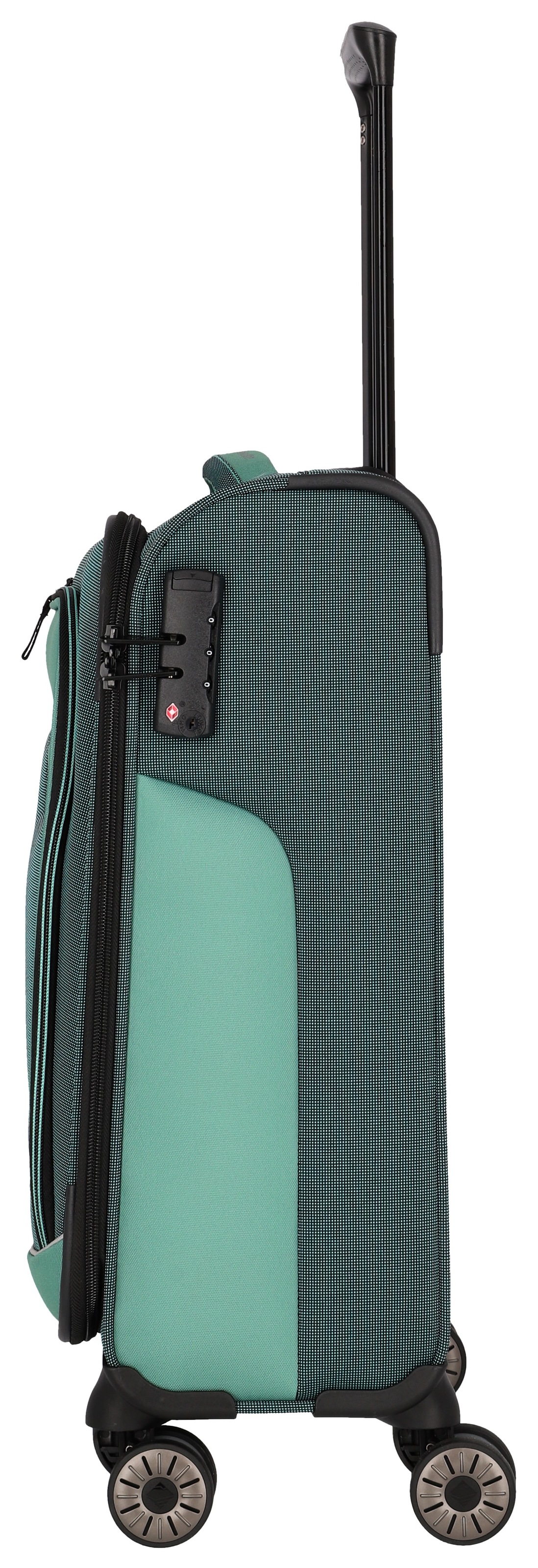 travelite Weichgepäck-Trolley »VIIA, verschiedene Größen und Farben« 34 l 4 Rollen Reisegepäck Trolley Koffer Weichgepäck TSA Schloss