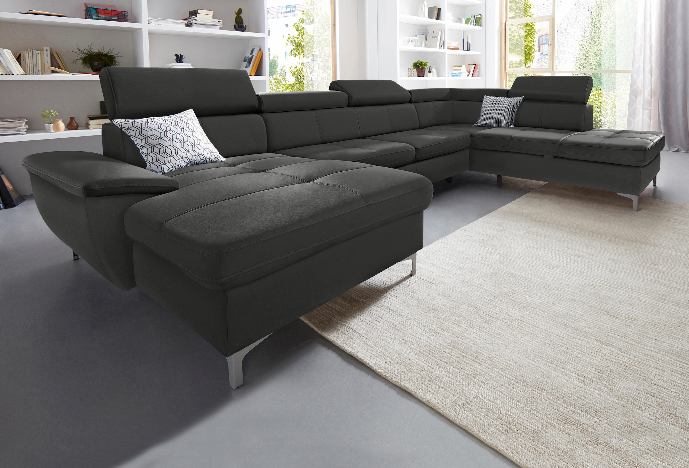 exxpo - sofa fashion Wohnlandschaft, Bettfunktion bestellen mit wahlweise Raten und Bettkasten auf