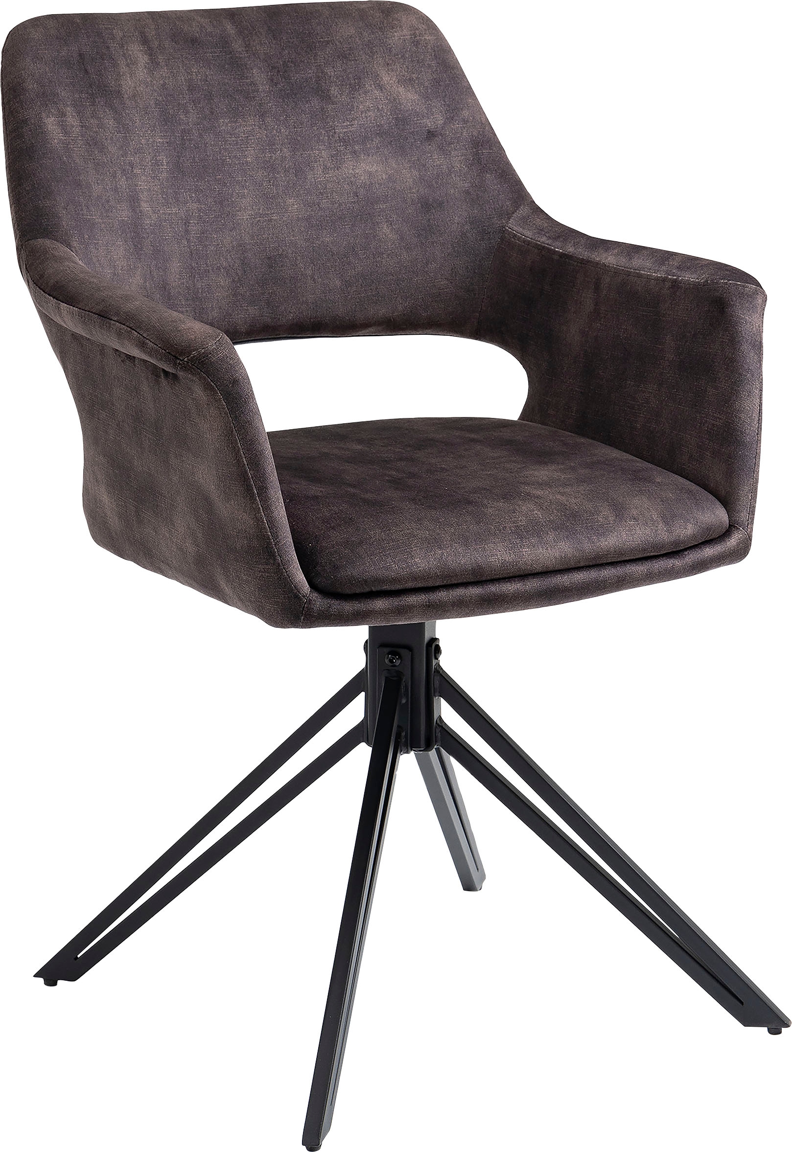 byLIVING Esszimmerstuhl »Estelle«, (Set), 2 St., Samtstoff, 360 Grad drehbar