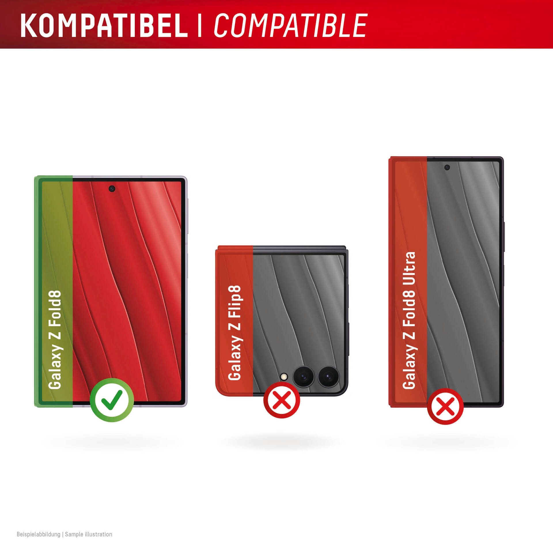 Displex Displayschutzglas »Smart Glass« für Samsung Galaxy Z Fold8 Displayschutzfolie