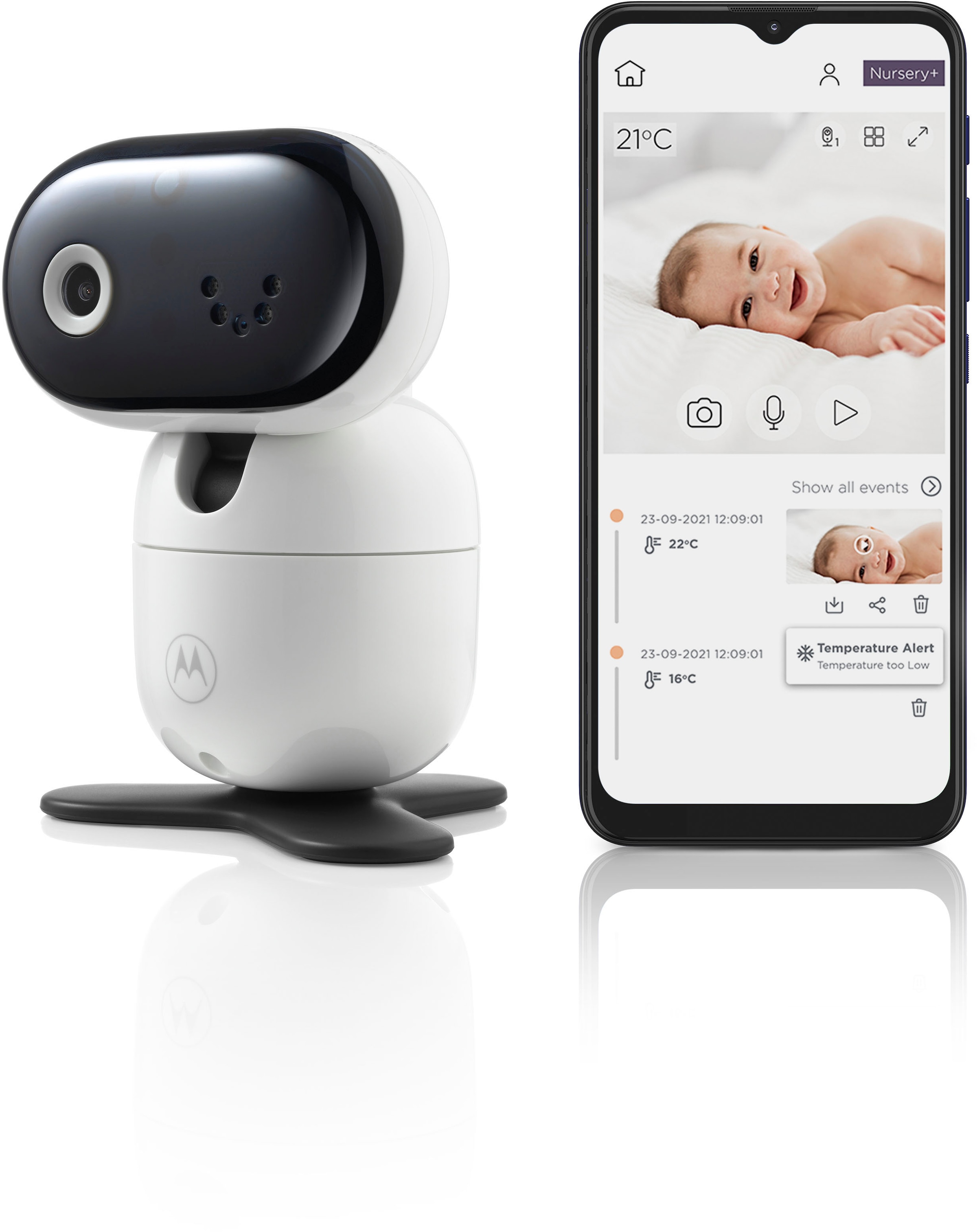Babyphone »Video Nursery PIP 1010 Connect WiFi«, Kamera