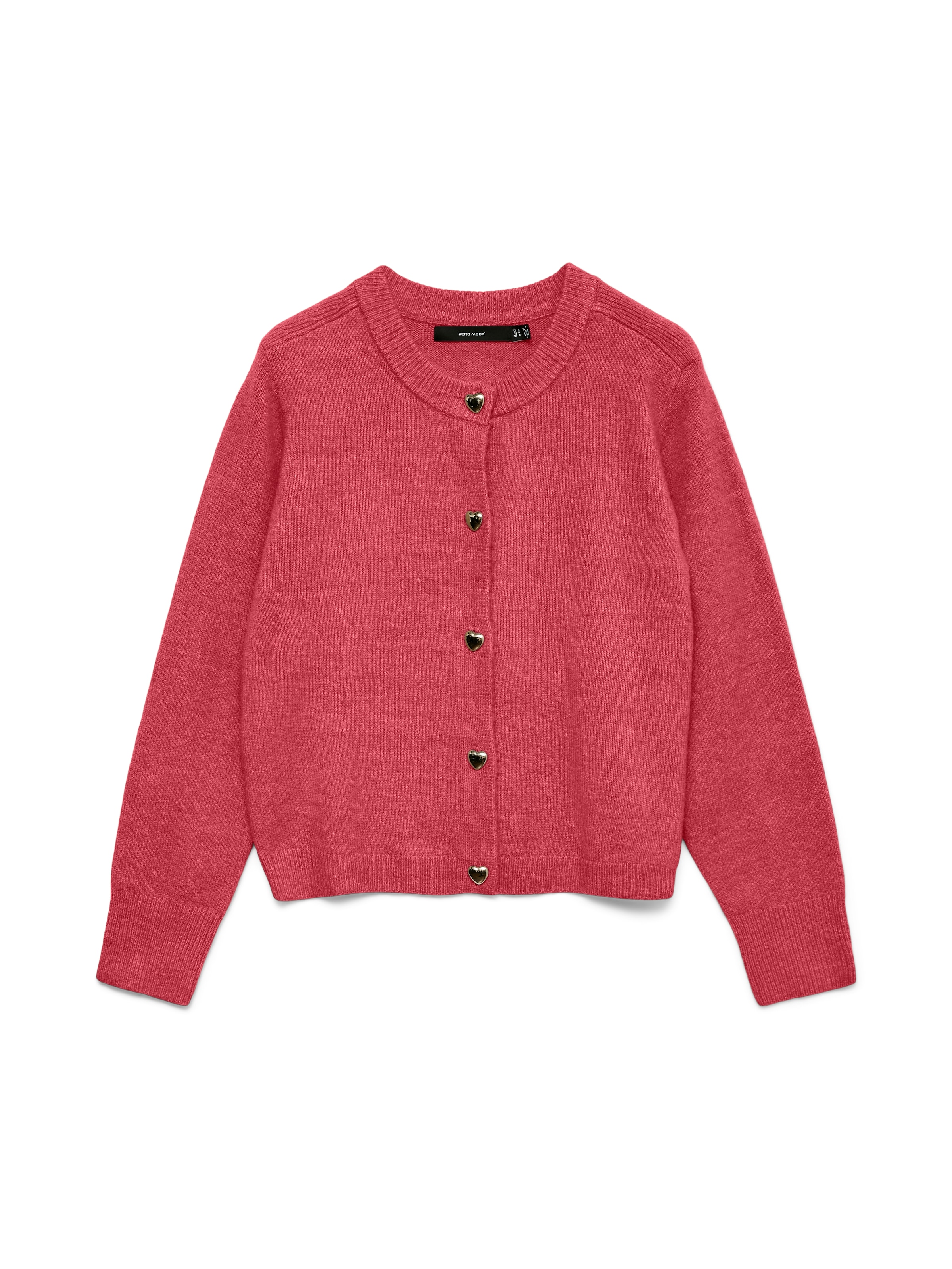 Vero Moda Strickjacke »VMFIONA LS SHORT BUTTON CARDIGAN GA BOO« mit Wolle und Stretch