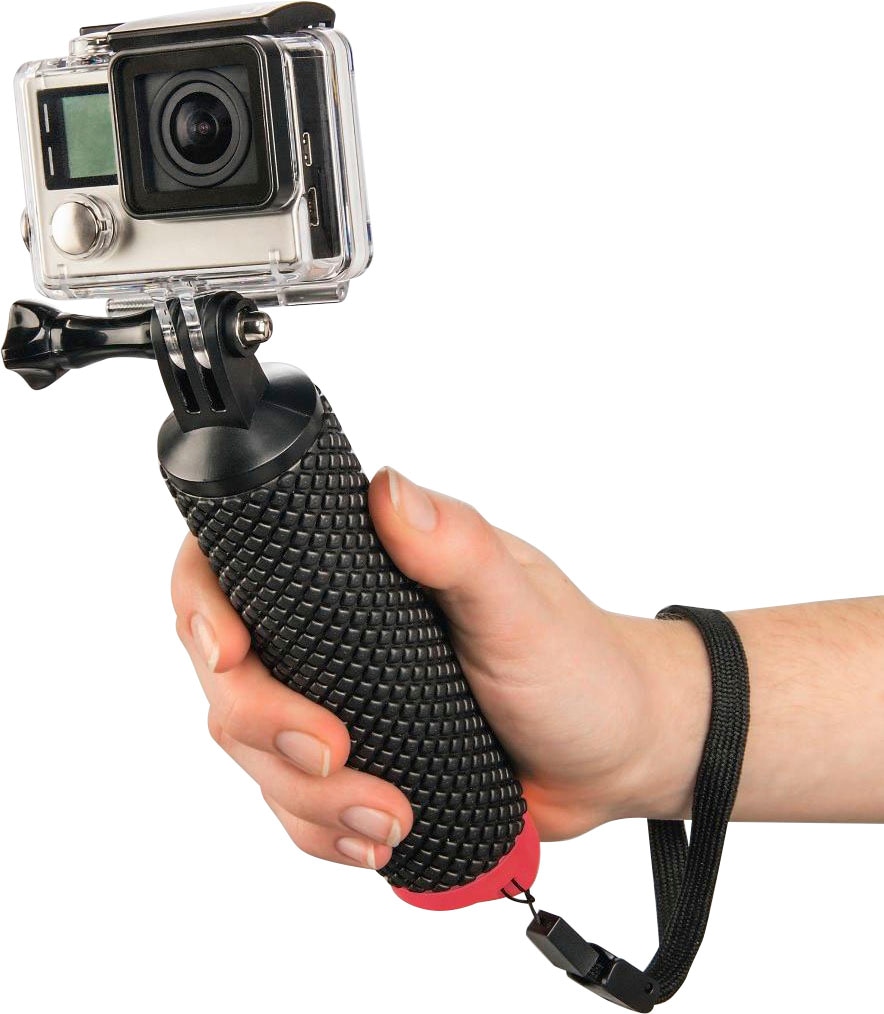 Hama Kamerahalterung »Hama Schwimmgriff "2in1", Schwarz«, Gewinde/Anschluss: GoPro
Geeignet für: ActionCam