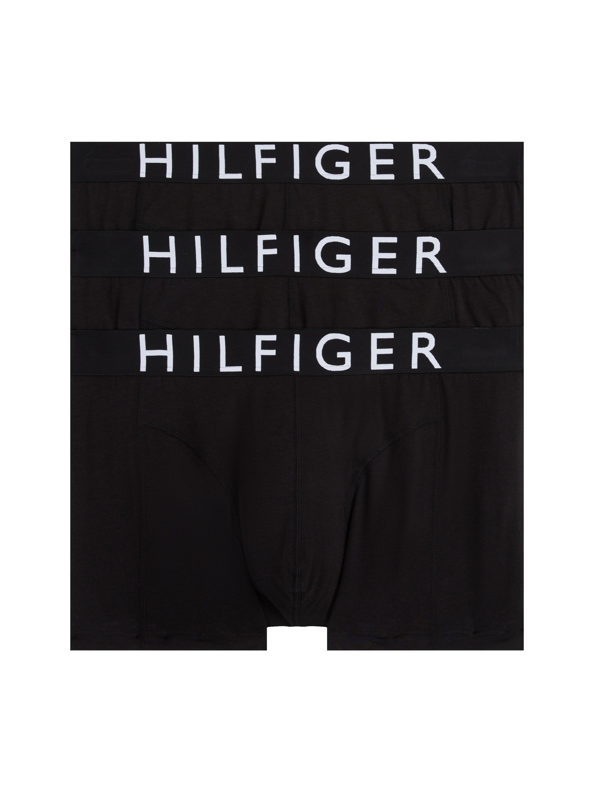 Tommy Hilfiger Underwear Trunk »mit Kontrast-Logo-Taillenbund«, (3 St.), aus Stretch-Baumwolle, normale Leibhöhe