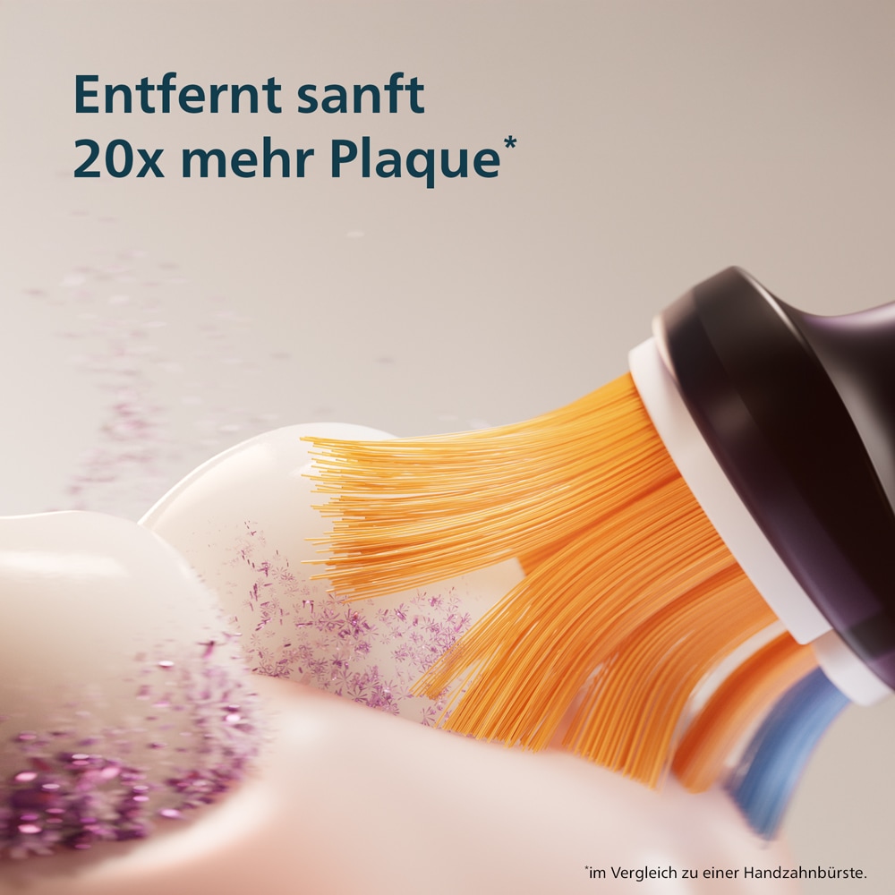 Philips Sonicare Elektrische Zahnbürste »Series 7500« 2 Stk. Aufsteckbürsten mit Drucksensor und 3 Intensitätsstufen, inkl. Reiseladeetui