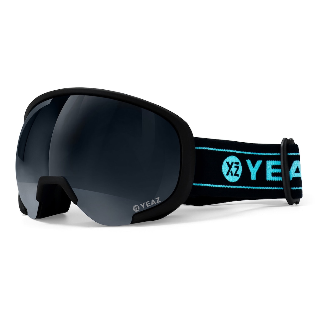 YEAZ Snowboardbrille »Ski- und Snowboard-Brille schwarz/matt schwarz BLACK RUN«