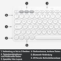 Logitech Apple-Tastatur »K380 offwhite«, (Easy-Switch-iOS Sondertasten)