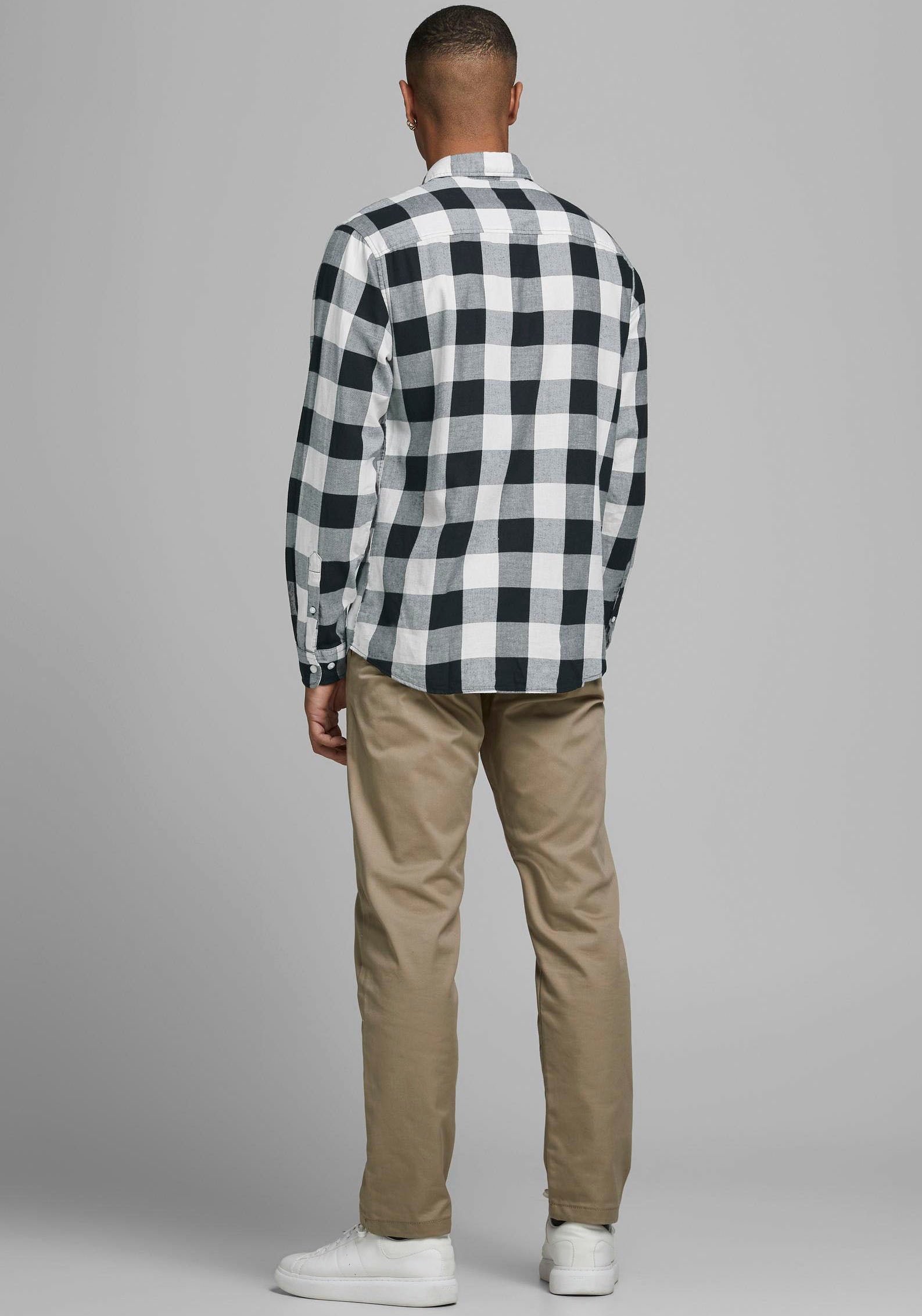 Jack & Jones Karohemd »JJ JJEGINGHAM TWILL SHIRT L/«