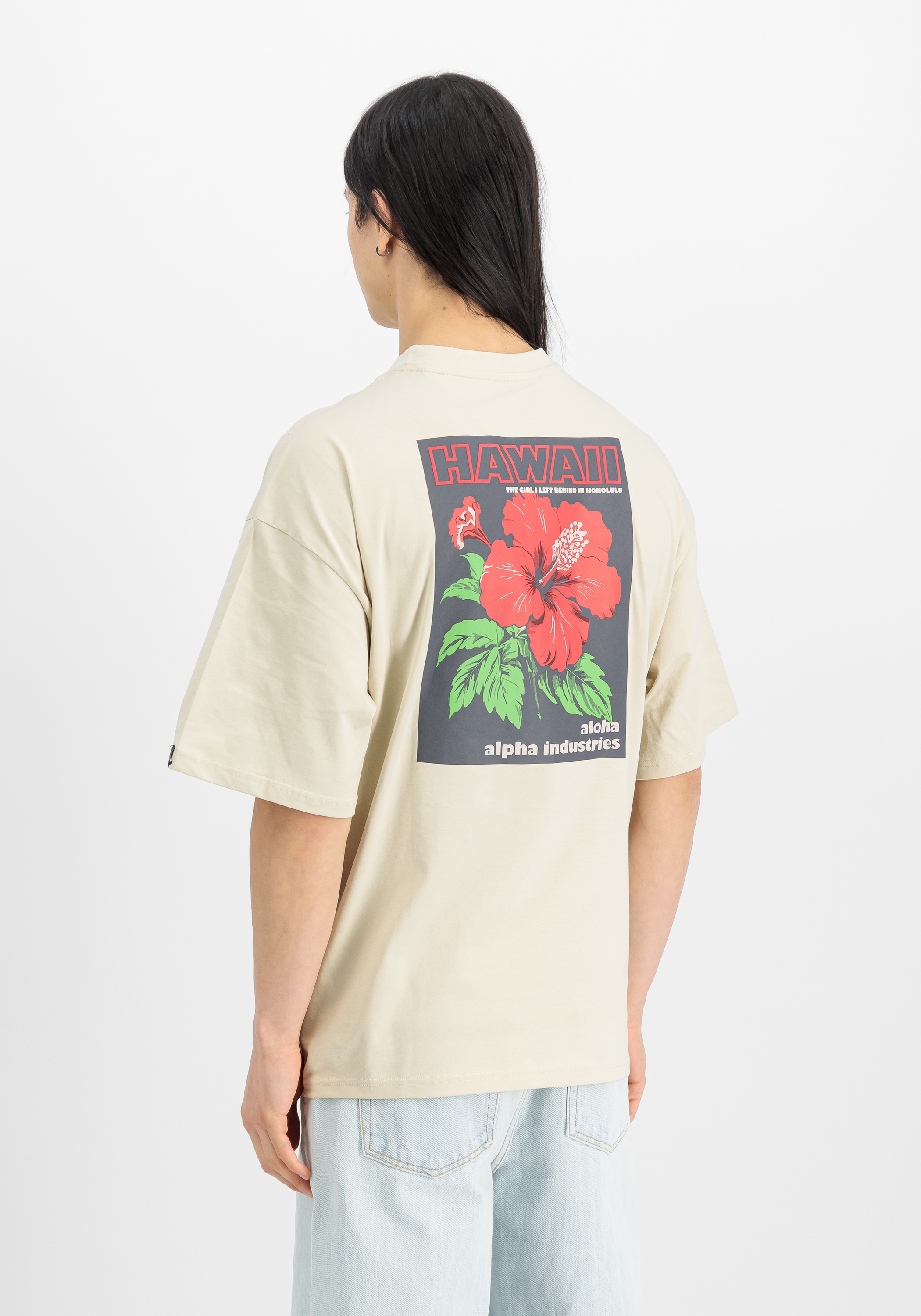 Alpha Industries T-Shirt »Aloha Flower Backprint T-Shirt«