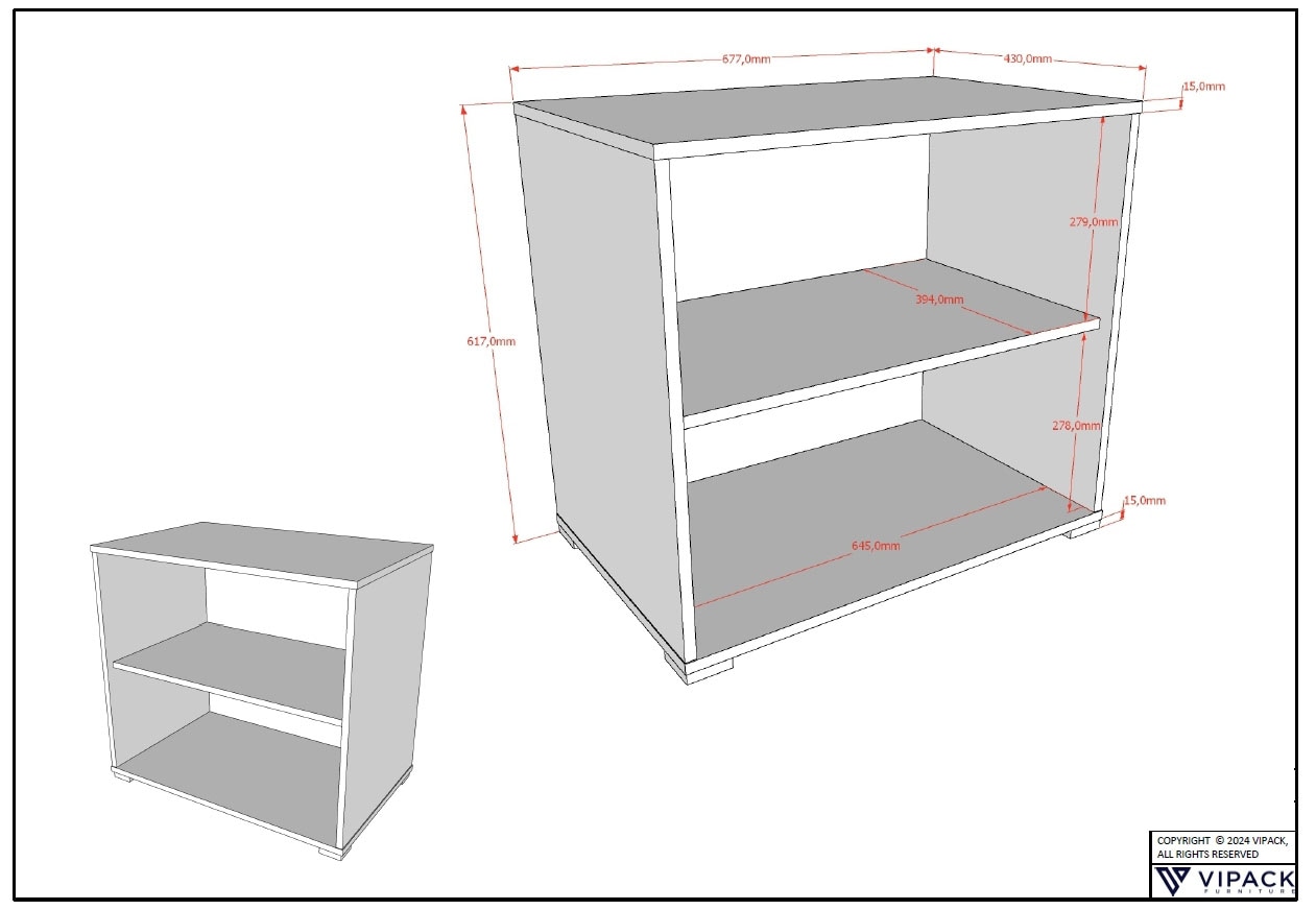 Vipack Stauraumbett »Sam, schlafen und arbeiten in einem, wahlweise Eiche- oder Weiß-Dekor« Liegefläche 90x200 cm, darunter eine große ausziehbare Schreibplatte,  mit Absturzschutz, Leiter u. 2 Regale, pflegeleichte Dekor Oberfläche