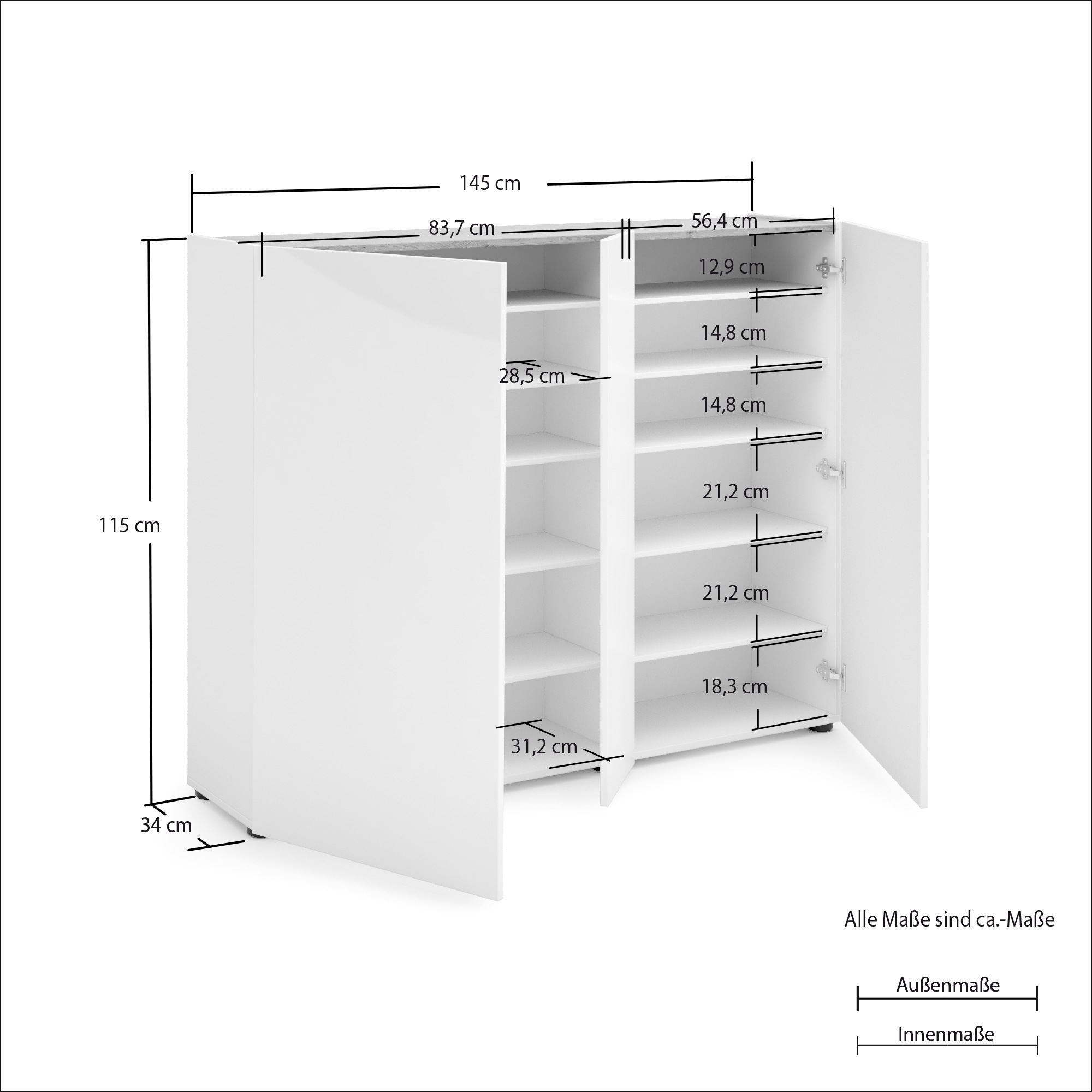 INOSIGN Schuhschrank »RUMBA«, (1 St.)