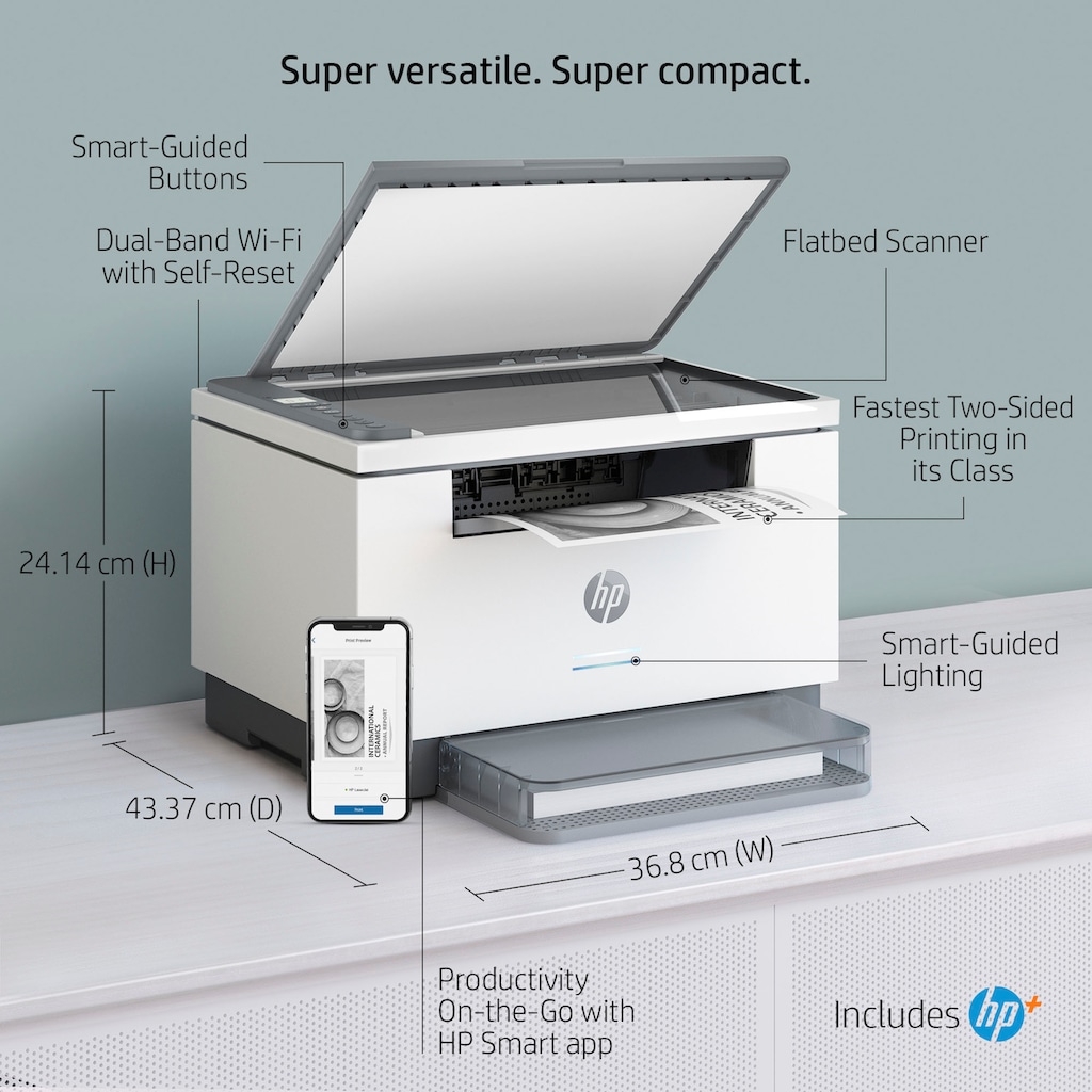 HP Laserdrucker »LaserJet MFP M234dwe s/w AiO«, Multifunktionsdrucker, HP+ Instant Ink kompatibel