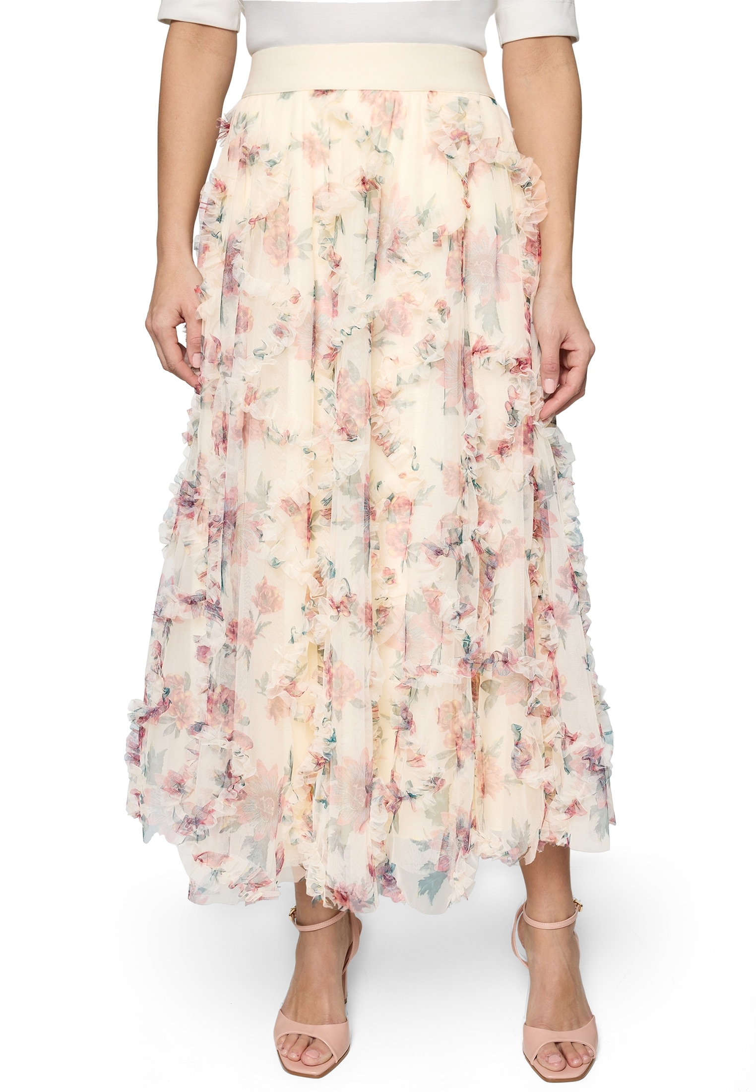 Zero Tüllrock »Tüllrock mit Blumenprint«